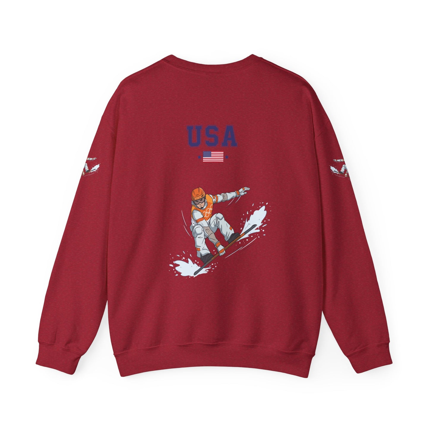 Princess Grace TEAM USA Snowboard Unisex Heavy Blend Crewneck Sweatshirt