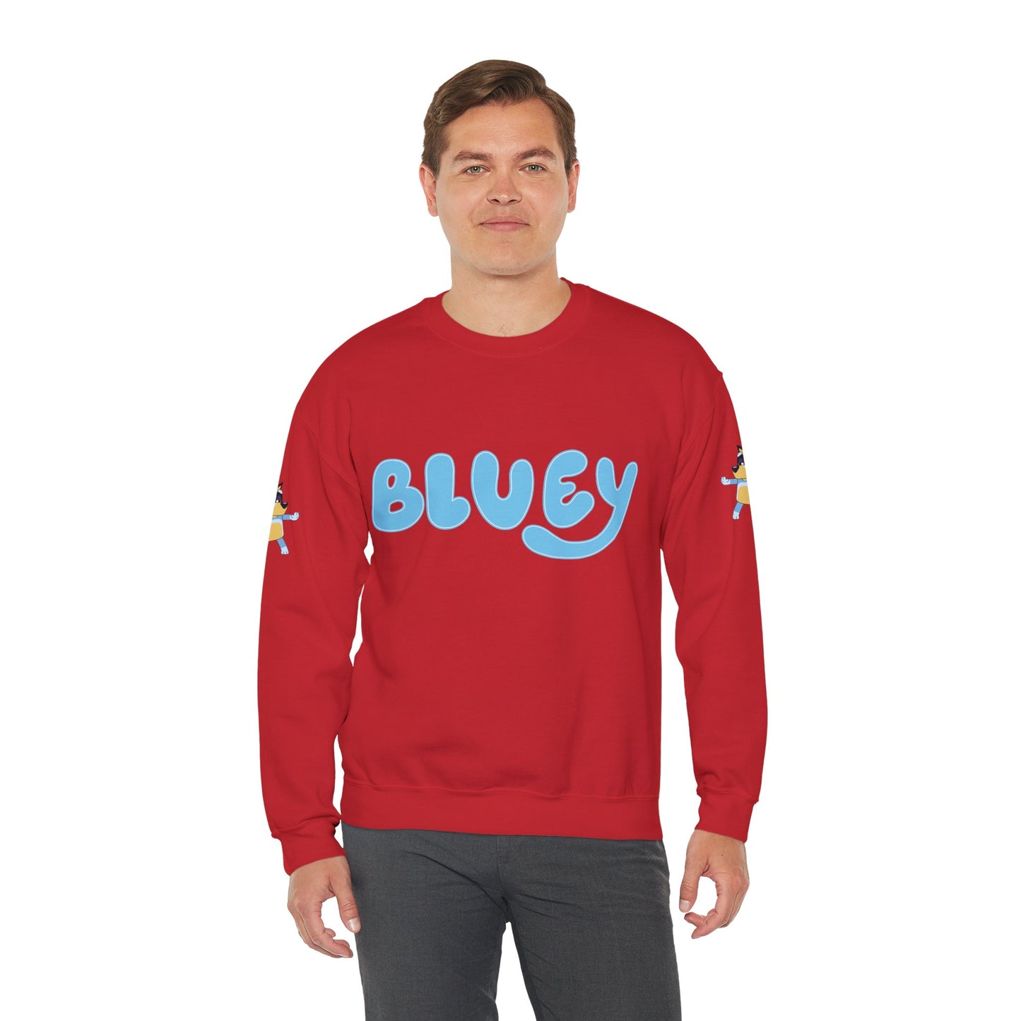 Princess Grace Bluey Unisex Crewneck Sweatshirt Cozy Cartoon Apparel for Kids and Adults