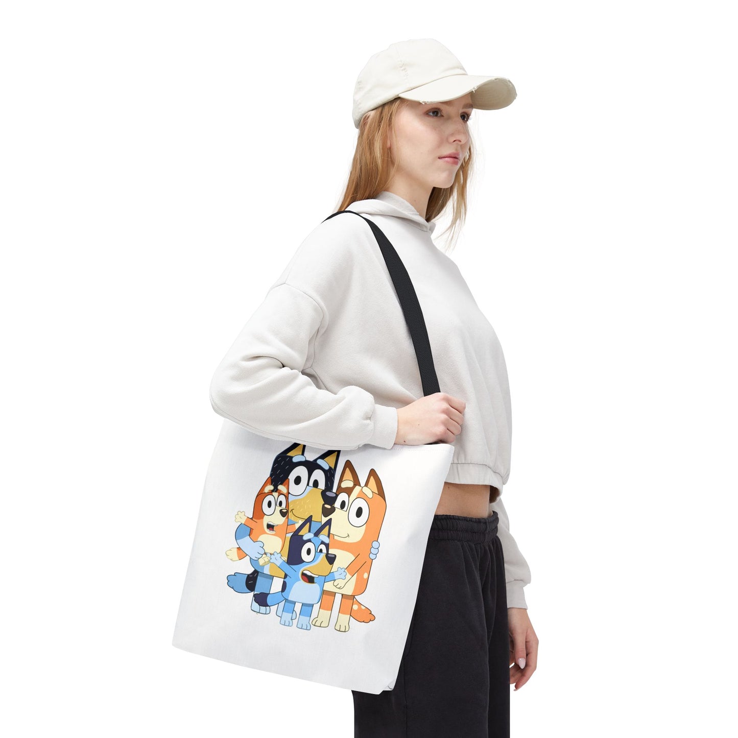 Princess Grace Bluey Family Tote Bag Cute and Fun for Kids and Parents
