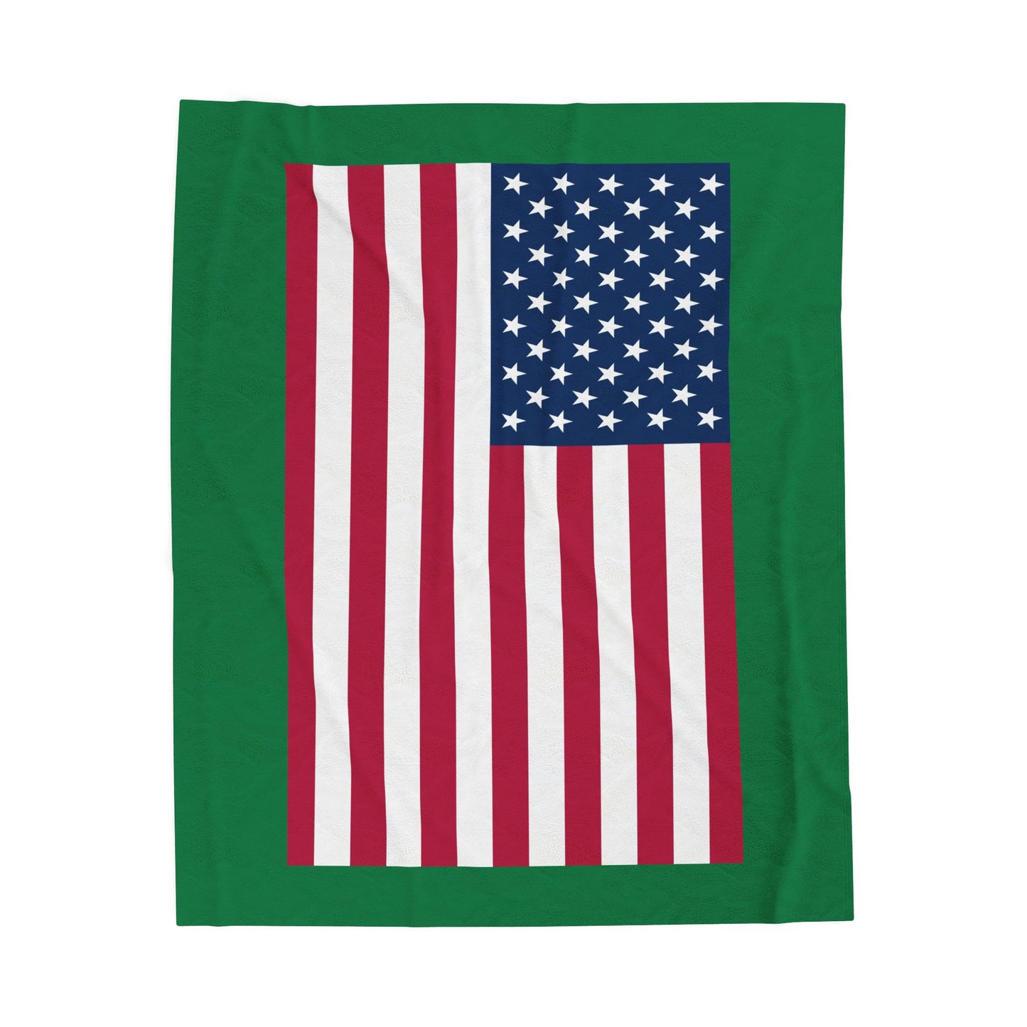 Princess Grace Patriotic Velveteen Plush Blanket Cozy Flag Design for Independence Day and Year Round Comfort