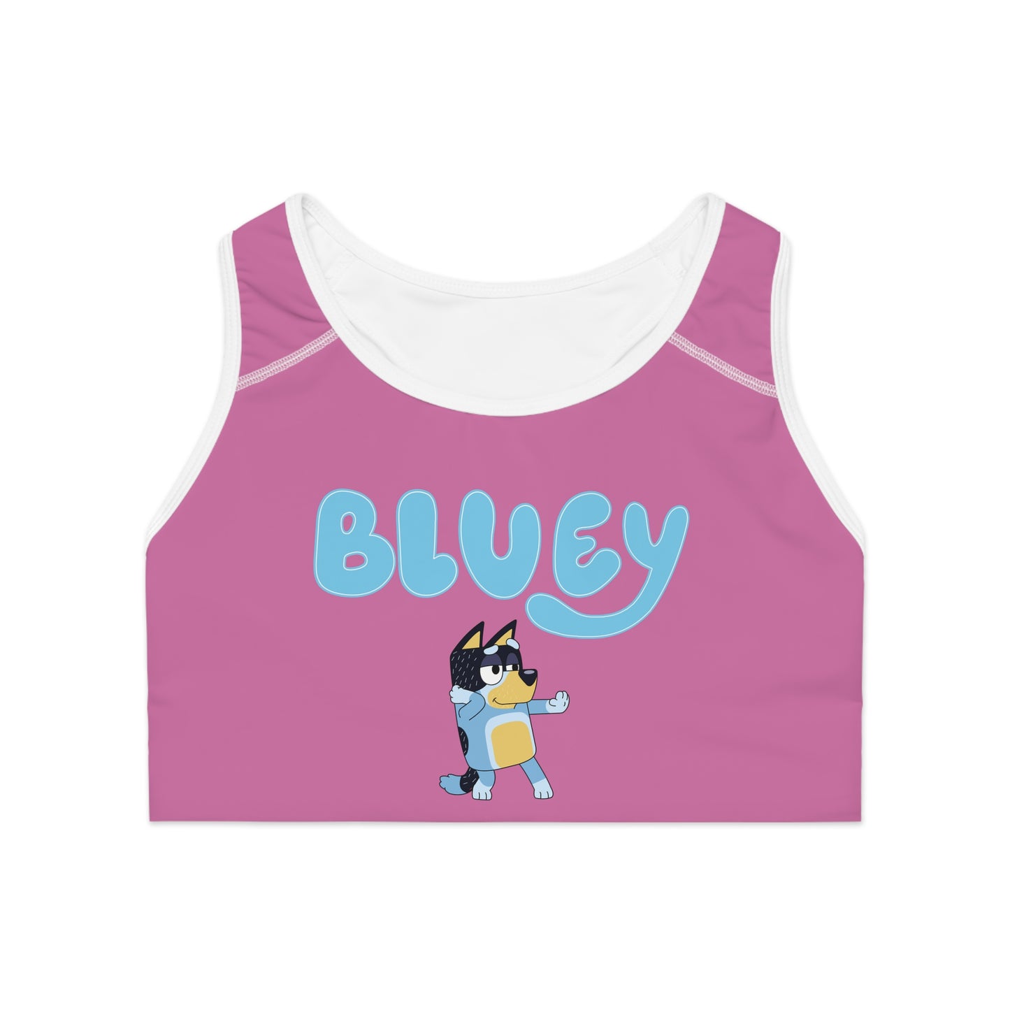 Princess Grace Bluey Inspired Sports Bra for Active Kids Fun & Comfortable Workout Gear