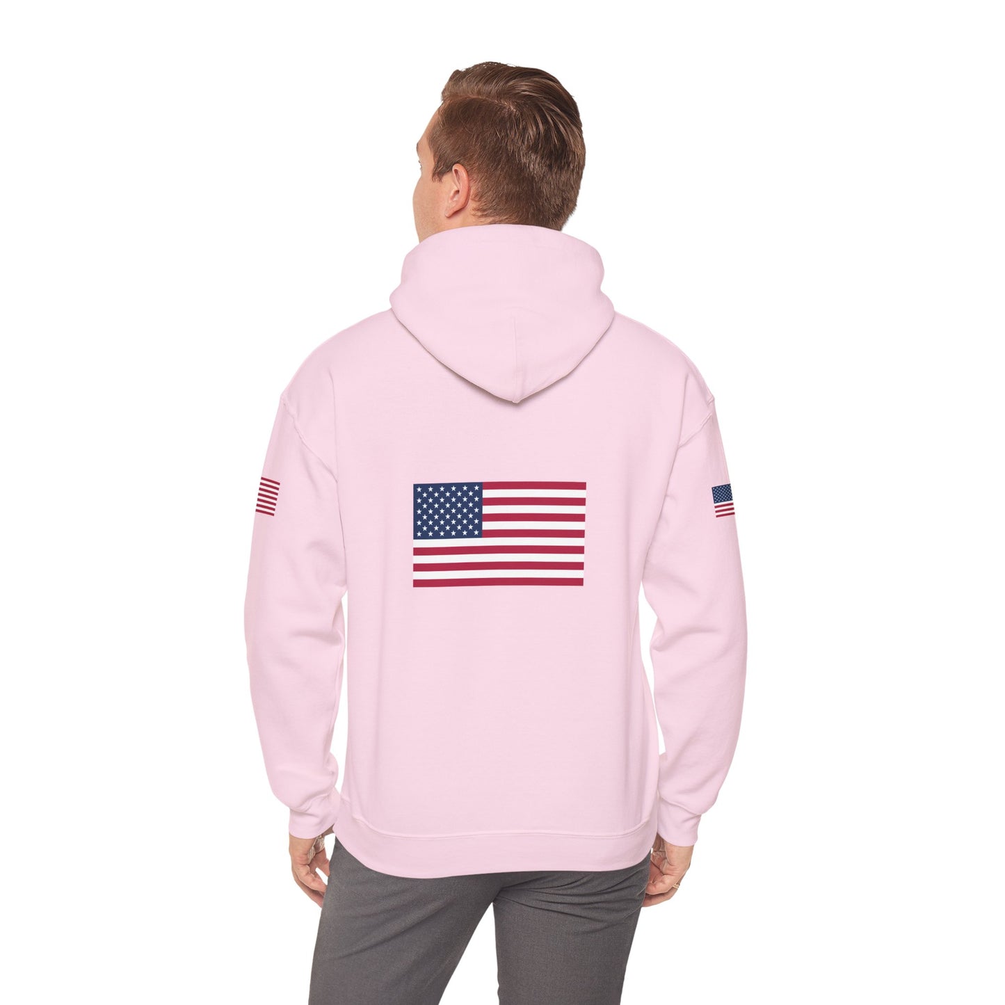 Princess Grace Patriotic American Flag Hoodie Unisex Heavy Blend Sweatshirt