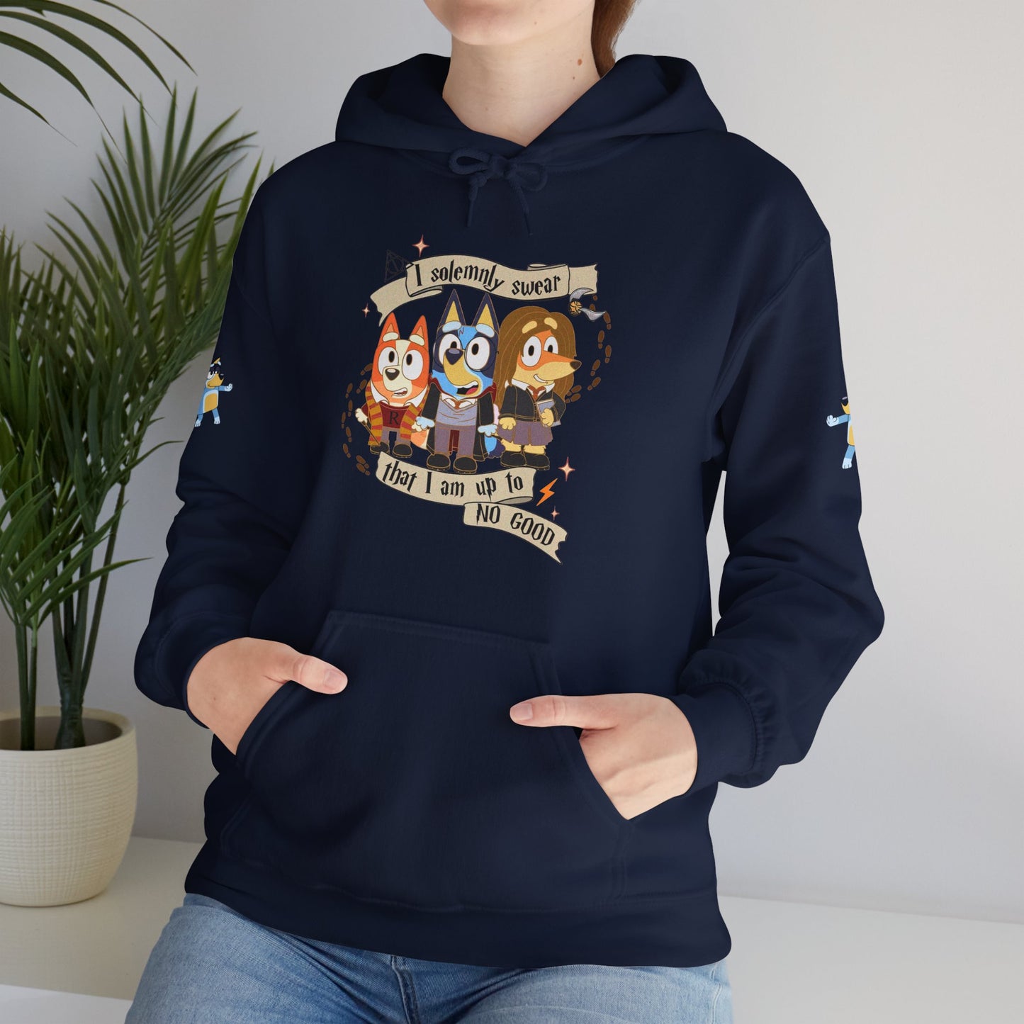 Princess Grace Bluey I Sincerely Sweet! Unisex Heavy Blend Hooded Sweatshirt for Fun Loving Fans