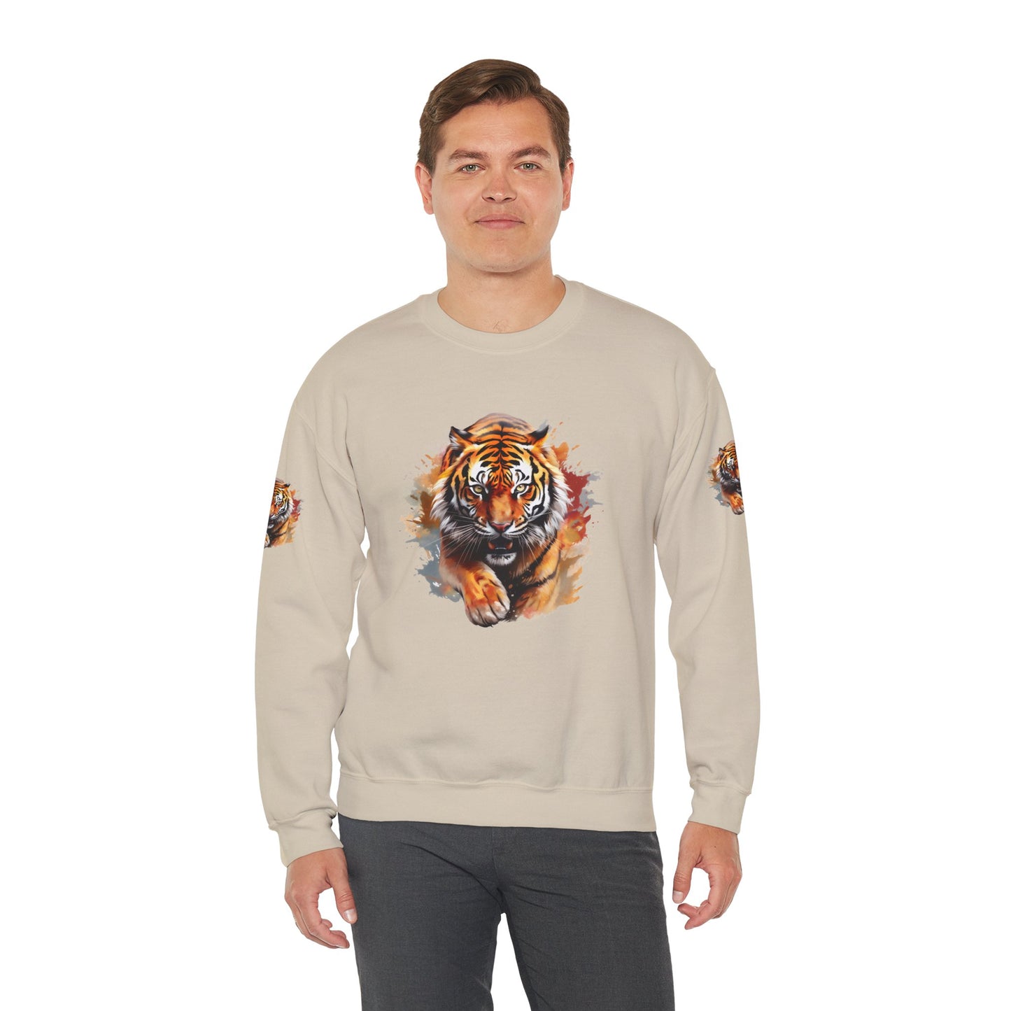 Princess Grace Majestic Tiger Unisex Heavy Blend Crewneck Sweatshirt