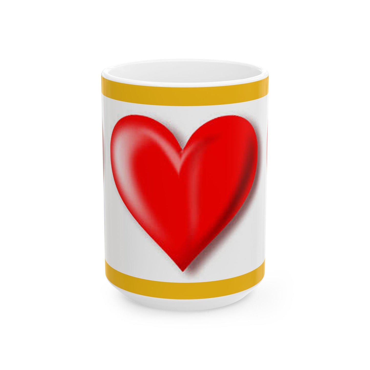 Princess Grace Red Heart Ceramic Mug Perfect for Valentine's Day and Everyday Love