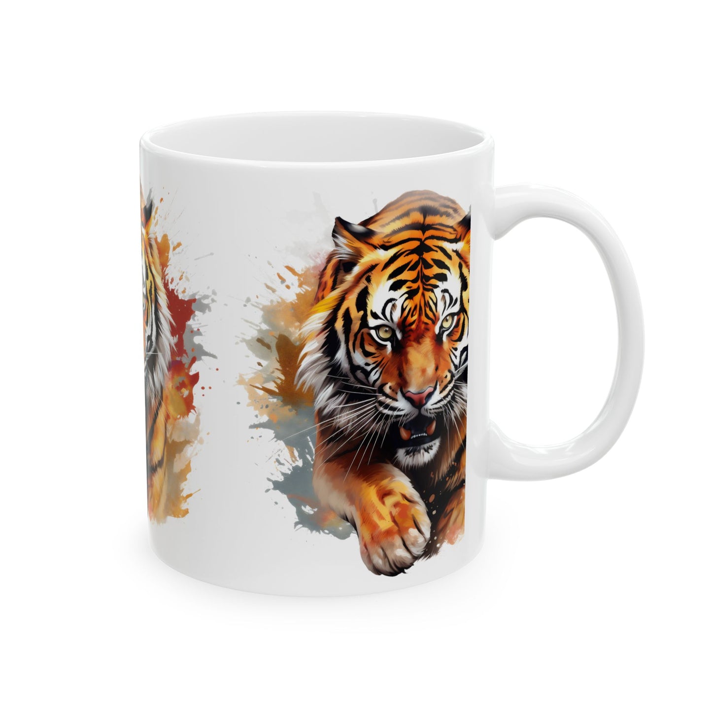 Princess Grace Fierce Tiger Ceramic Mug 11oz & 15oz Coffee Cup for Animal Lovers