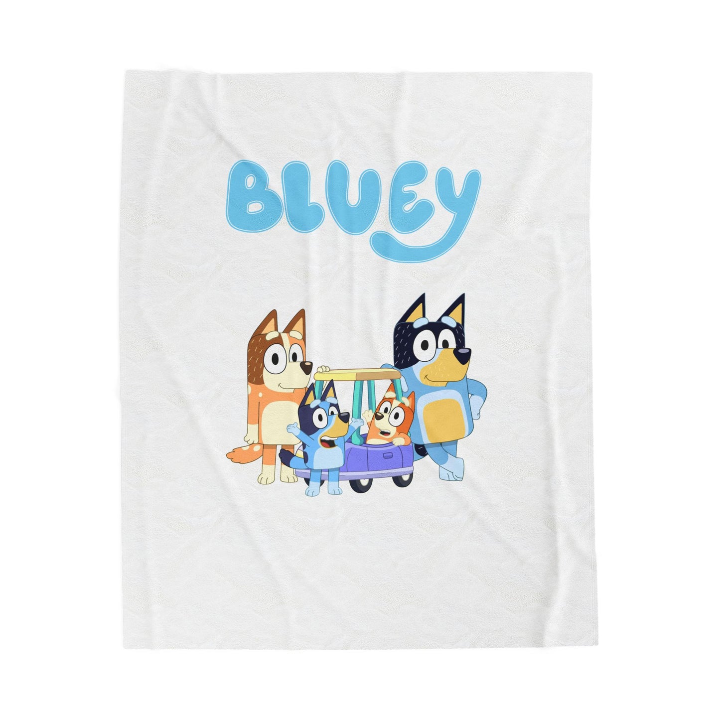 Princess Grace Bluey Family Velveteen Plush Blanket Soft Cozy Blanket for Kids