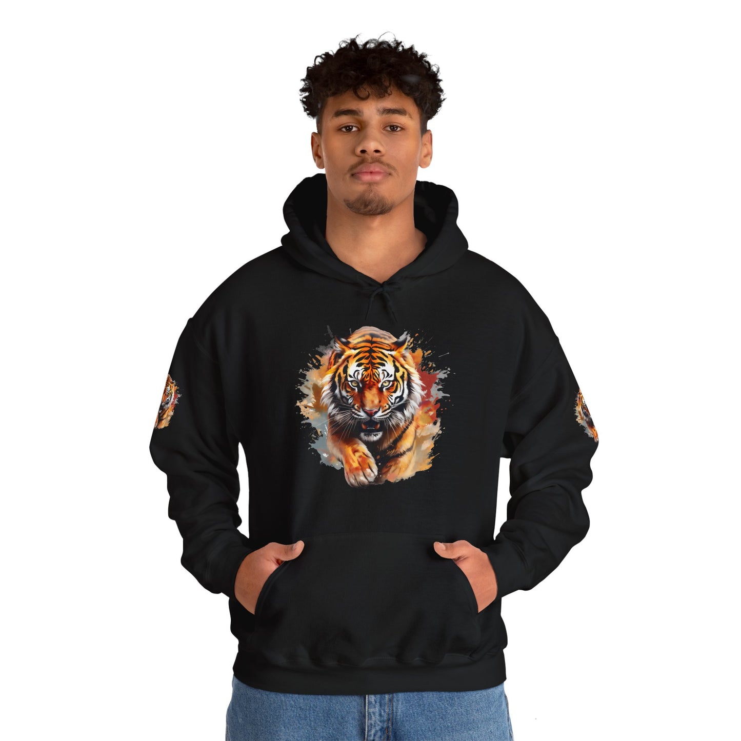 Princess Grace Fierce Tiger Graphic Unisex Heavy Blend Hoodie