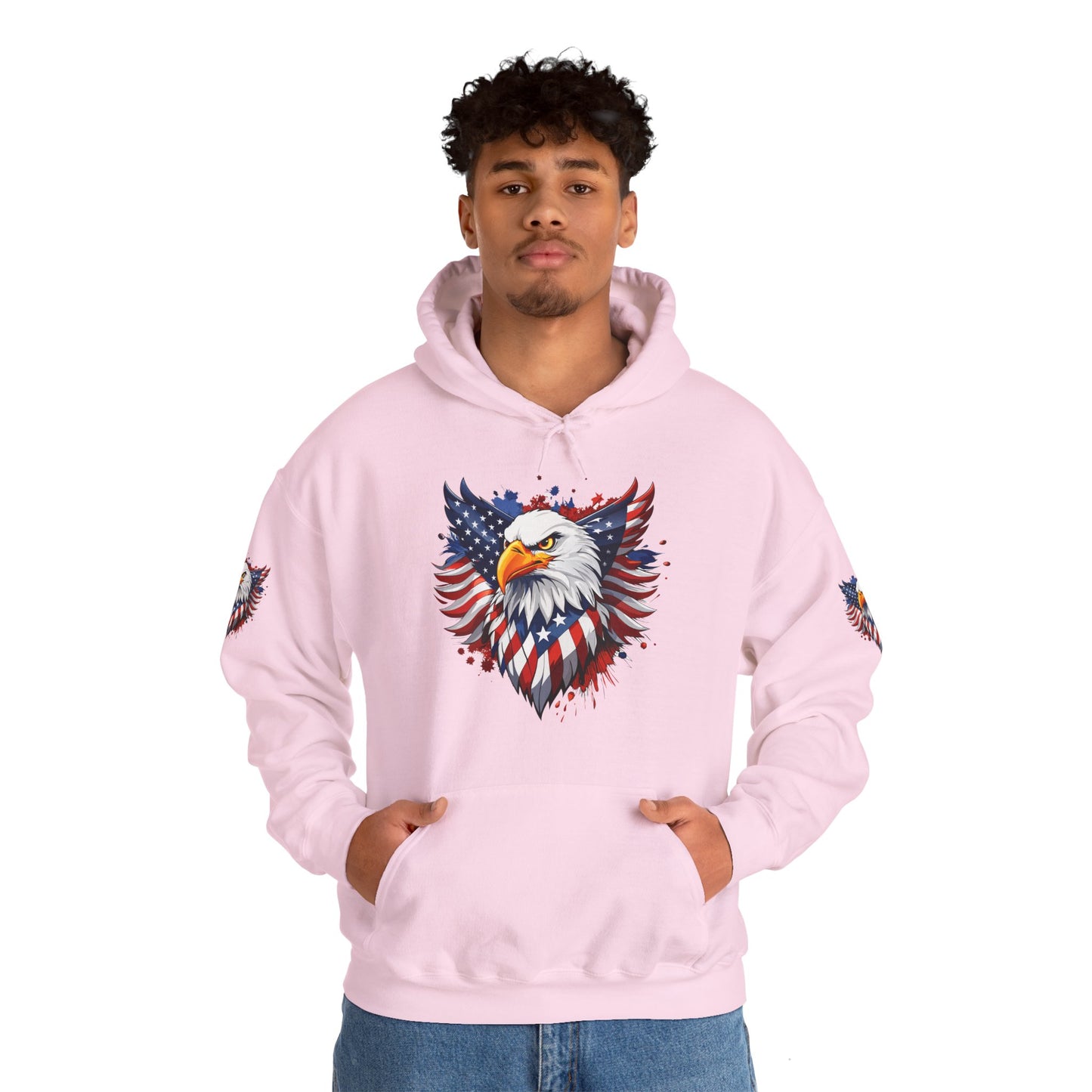 Princess Grace Patriotic Eagle Hoodie Unisex Heavy Blend Hooded Sweatshirt