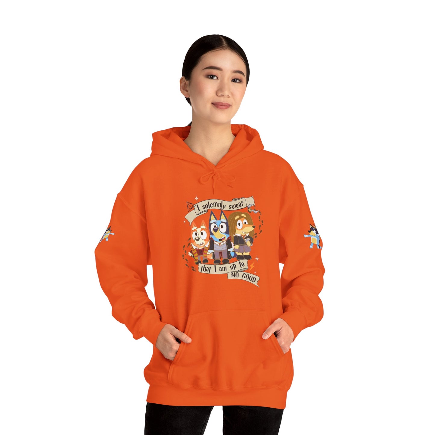 Princess Grace Bluey I Sincerely Sweet! Unisex Heavy Blend Hooded Sweatshirt for Fun Loving Fans