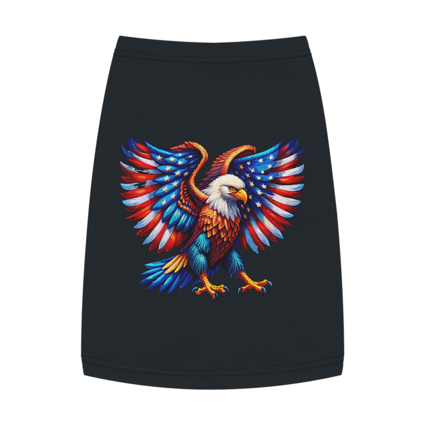 Princess Grace Patriotic Eagle Pet Tank Top Stylish & Comfortable Dog Apparel for Celebrations