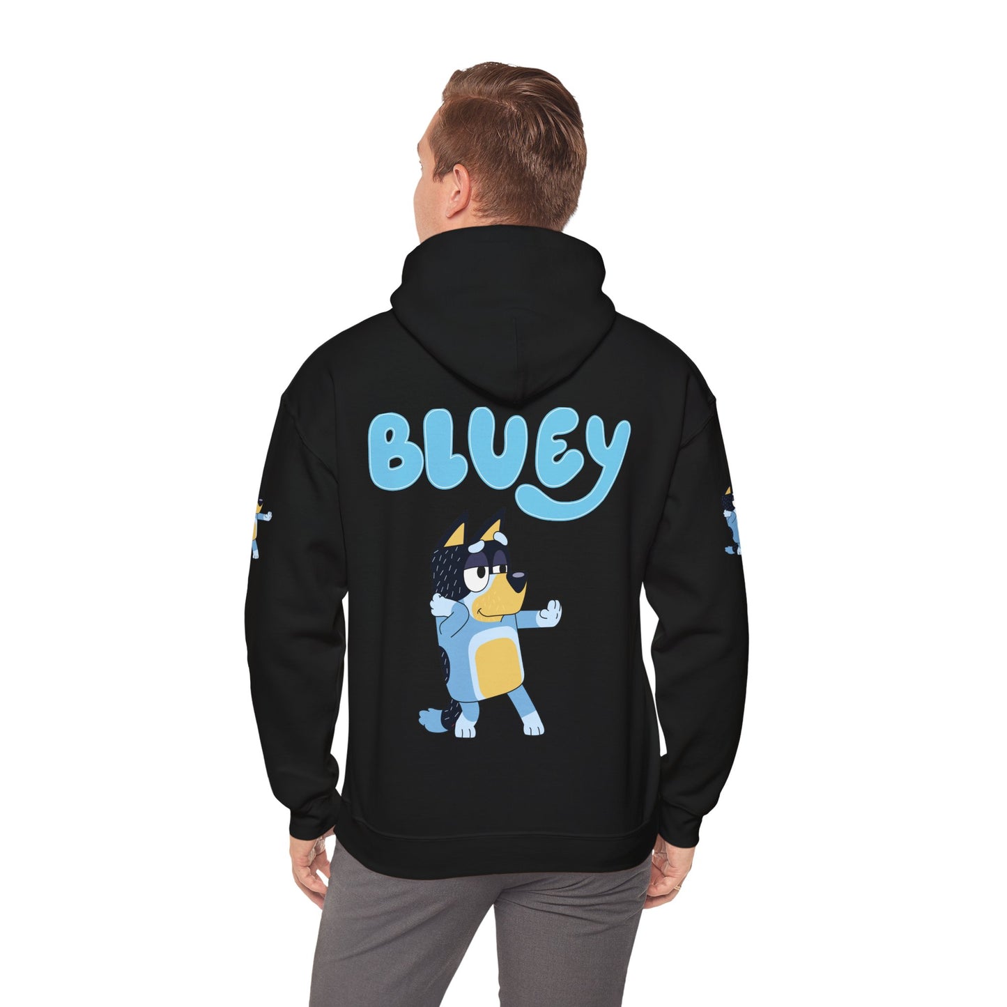 Princess Grace Cute Bluey Hoodie for Kids & Adults Unisex Heavy Blend Sweatshirt with Adorable Character Design