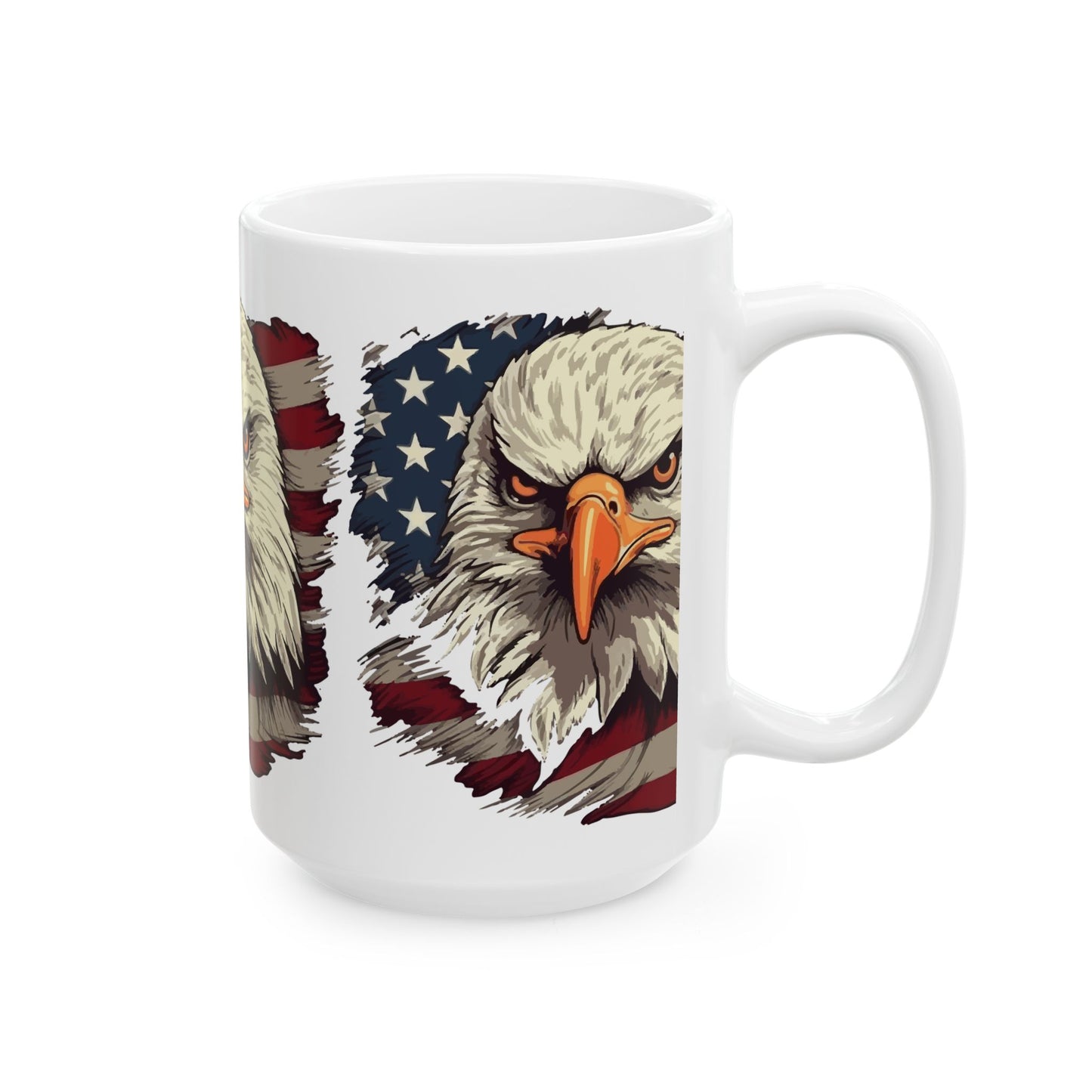 Princess Grace Patriotic Eagle Ceramic Mug 11oz & 15oz