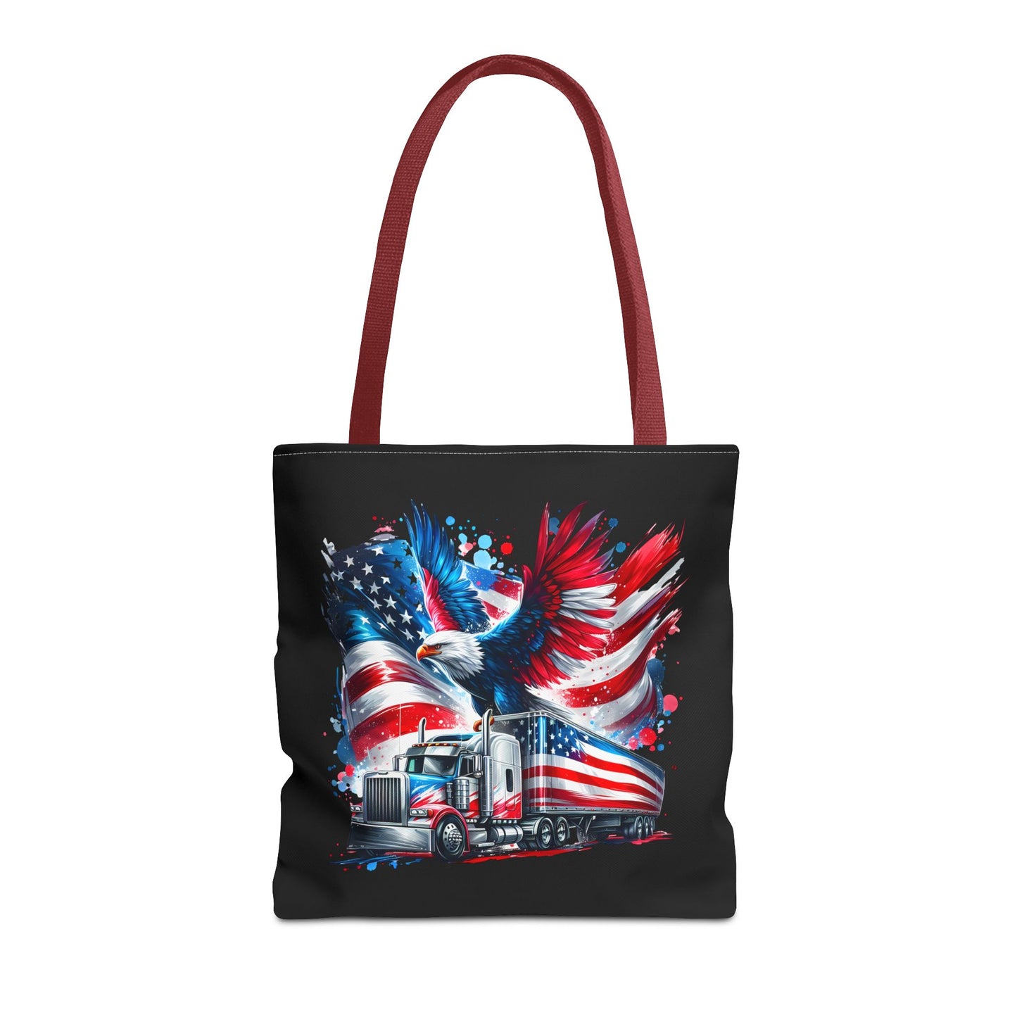 Princess Grace Patriotic Eagle Tote Bag Perfect for Truck Enthusiasts and July 4th Celebrations