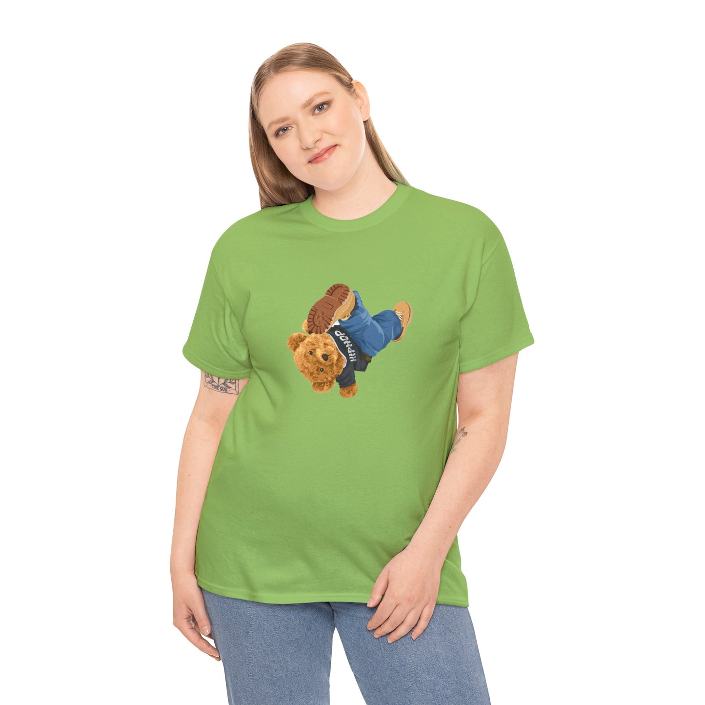 Princess Grace Casual Vintage Hi[ Hop Bear Tee for Trendy Everyday Wear