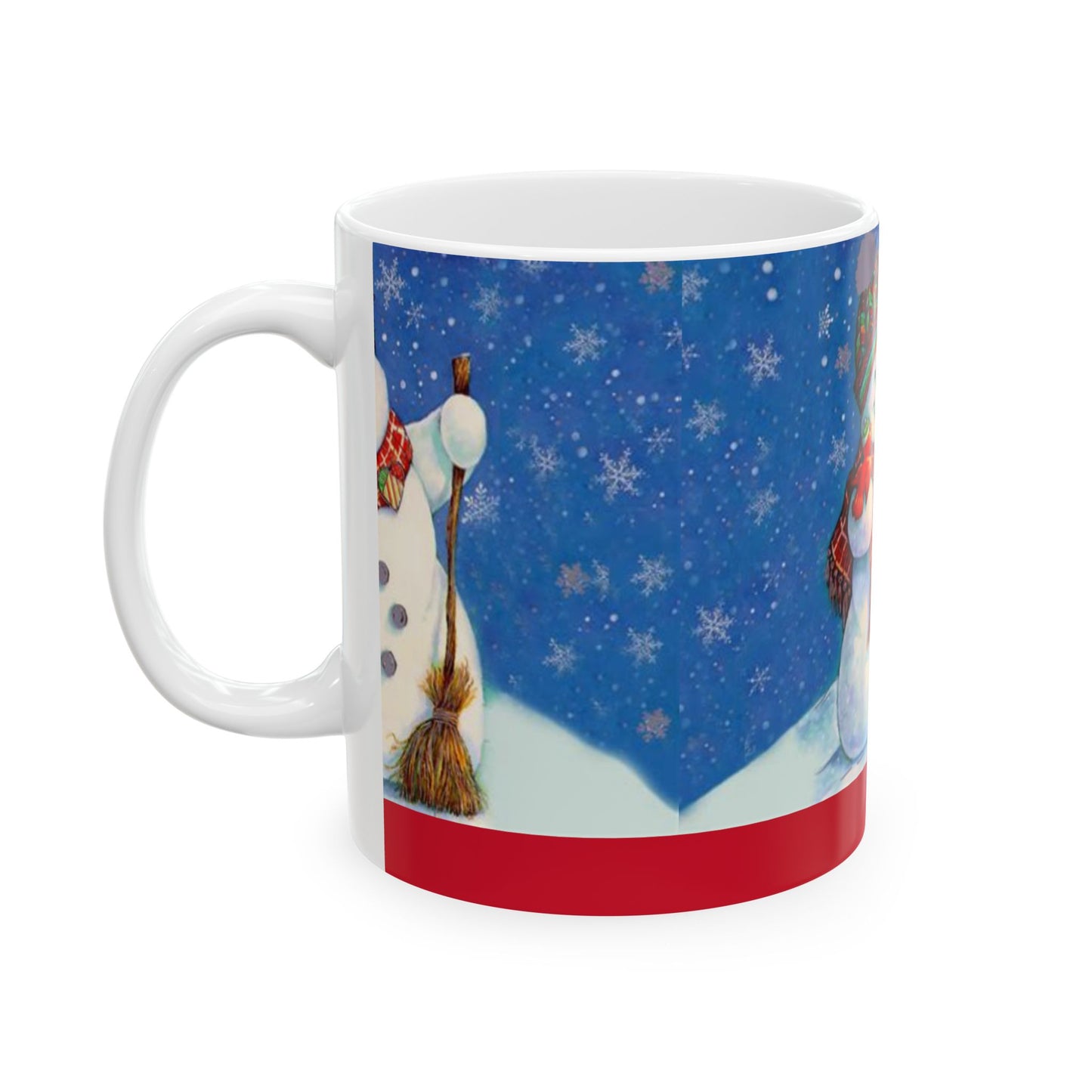 Princess Grace Festive Snowman Ceramic Mug Perfect for Winter Holidays