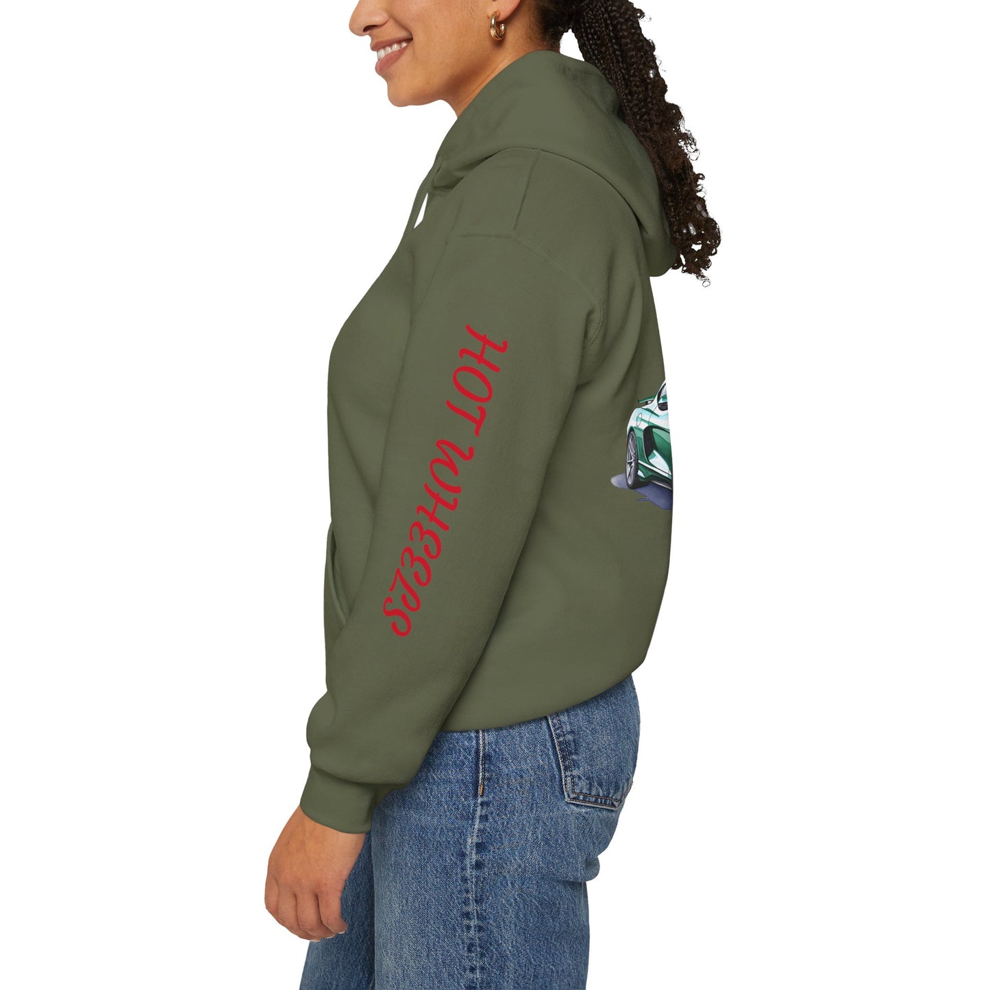 Princess Grace Hot Wheels Automotive Hoodie for Car Enthusiasts Unisex Heavy Blend Sweatshirt