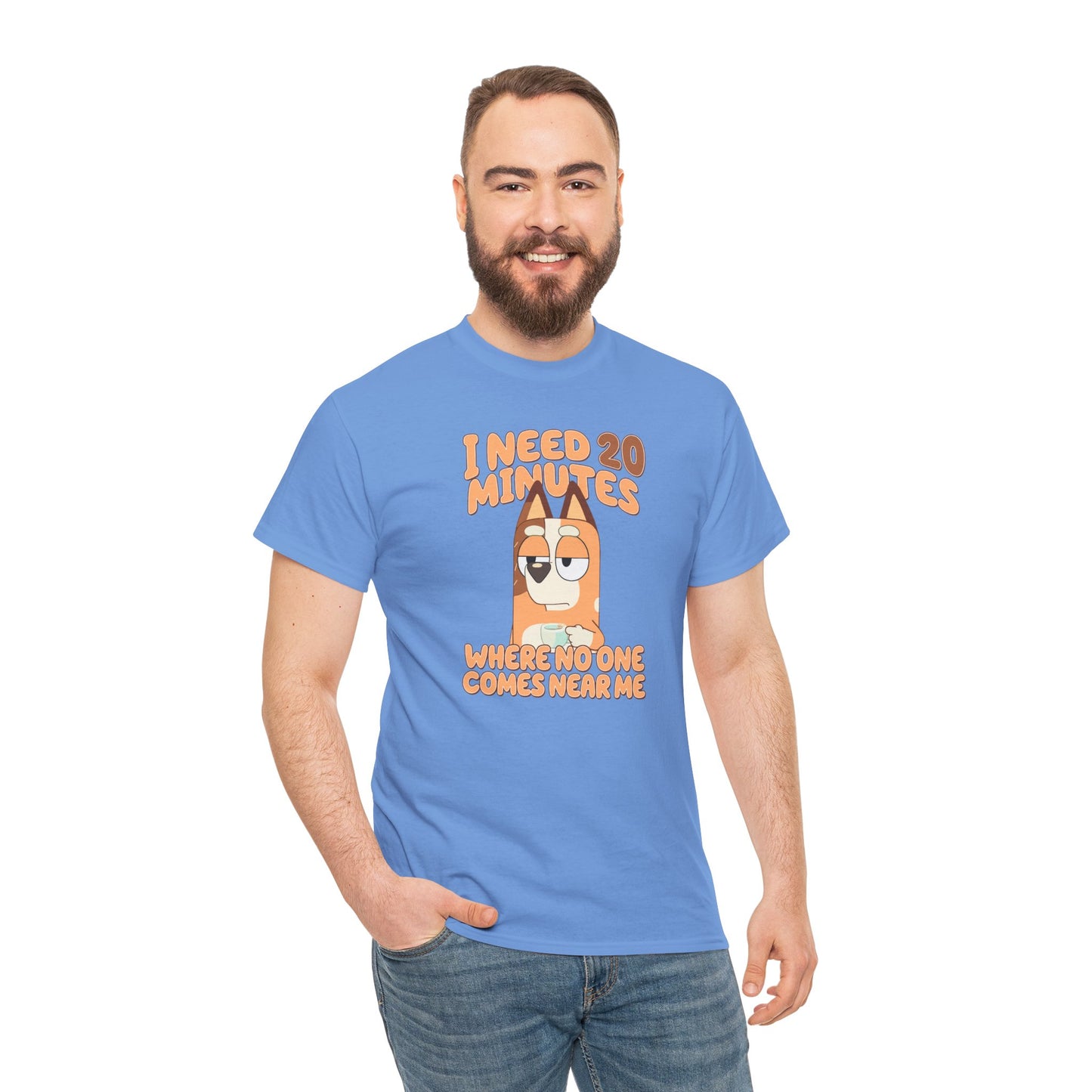 Princess Grace Bluey Funny Graphic Tee "I Need 20 Minutes"