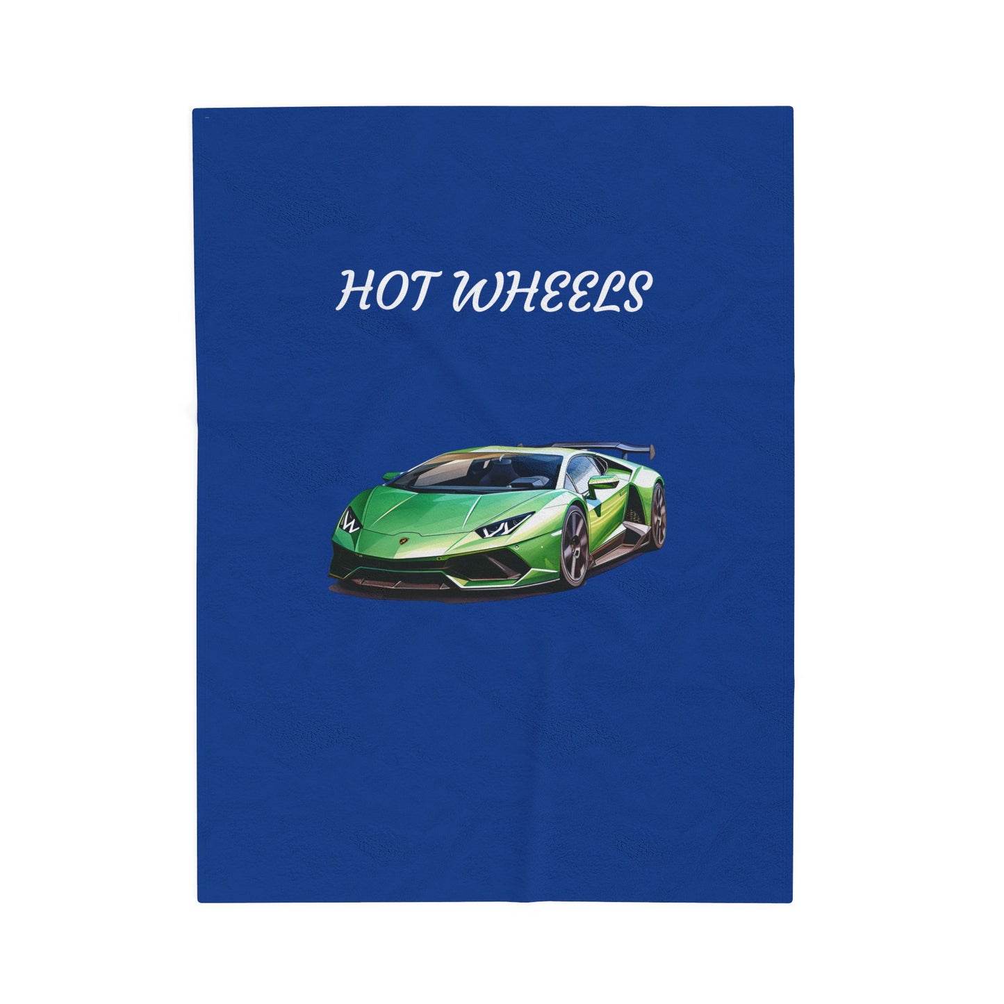 Princess Grace Hot Wheels Velveteen Plush Blanket Cozy Car Lovers Gift