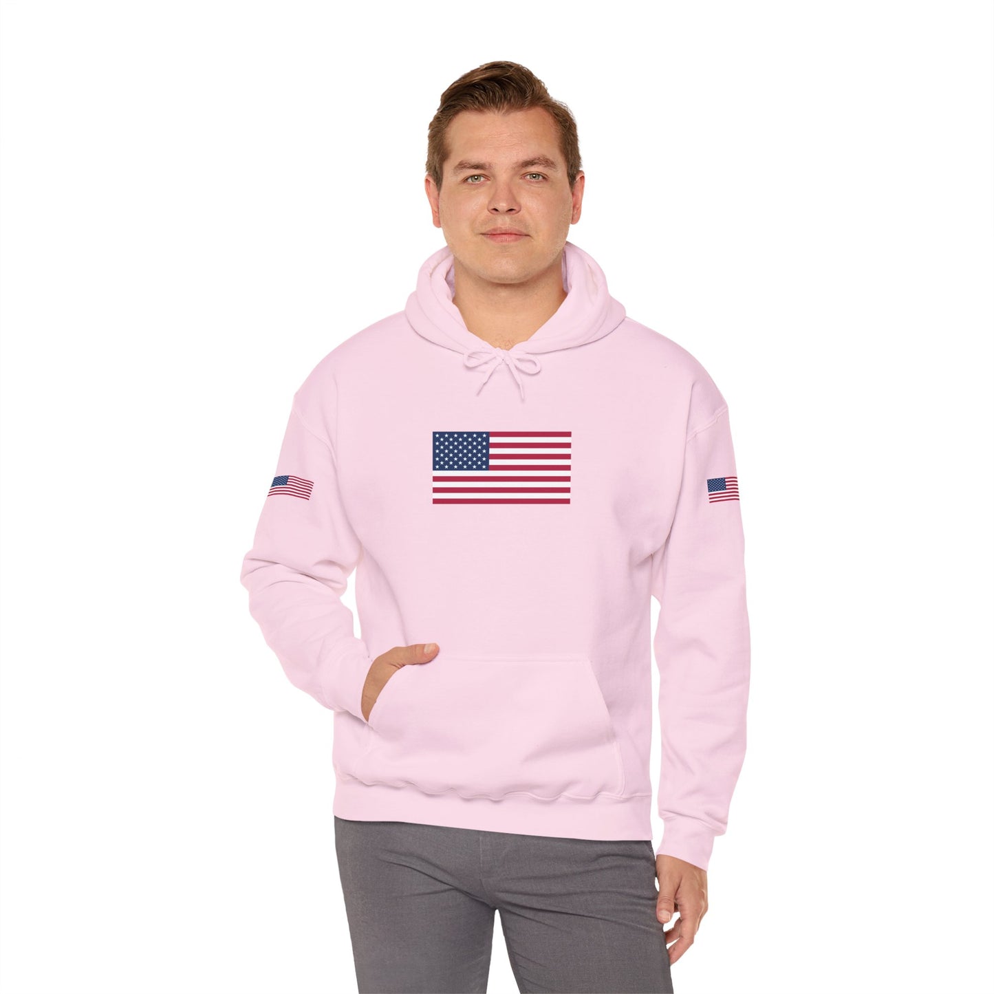 Princess Grace Patriotic American Flag Hoodie Unisex Heavy Blend Sweatshirt