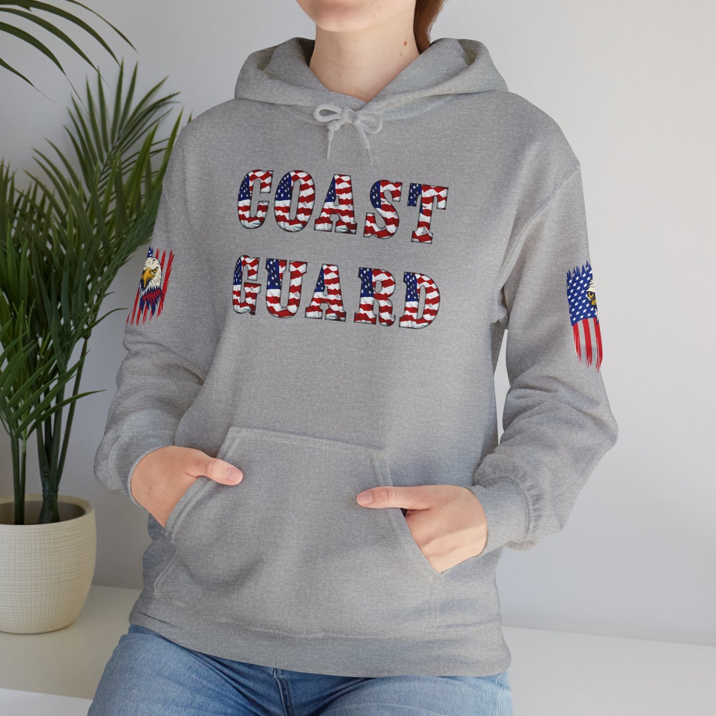 Princess Grace Patriotic Coast Guard Sweatshirt Unisex Heavy Blend Hoodie