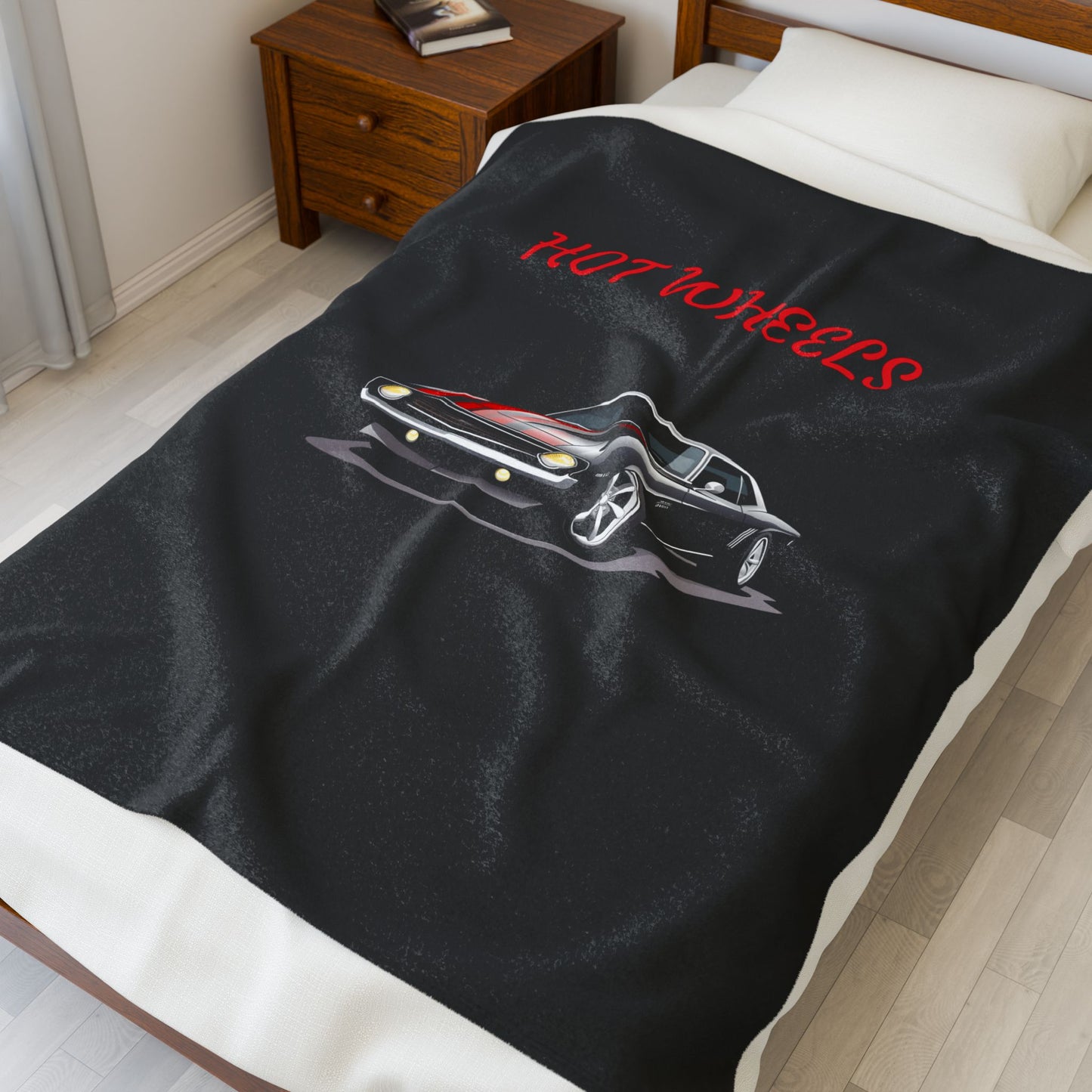 Princess Grace Hot Wheels Velveteen Plush Blanket Cozy Throw for Car Enthusiasts