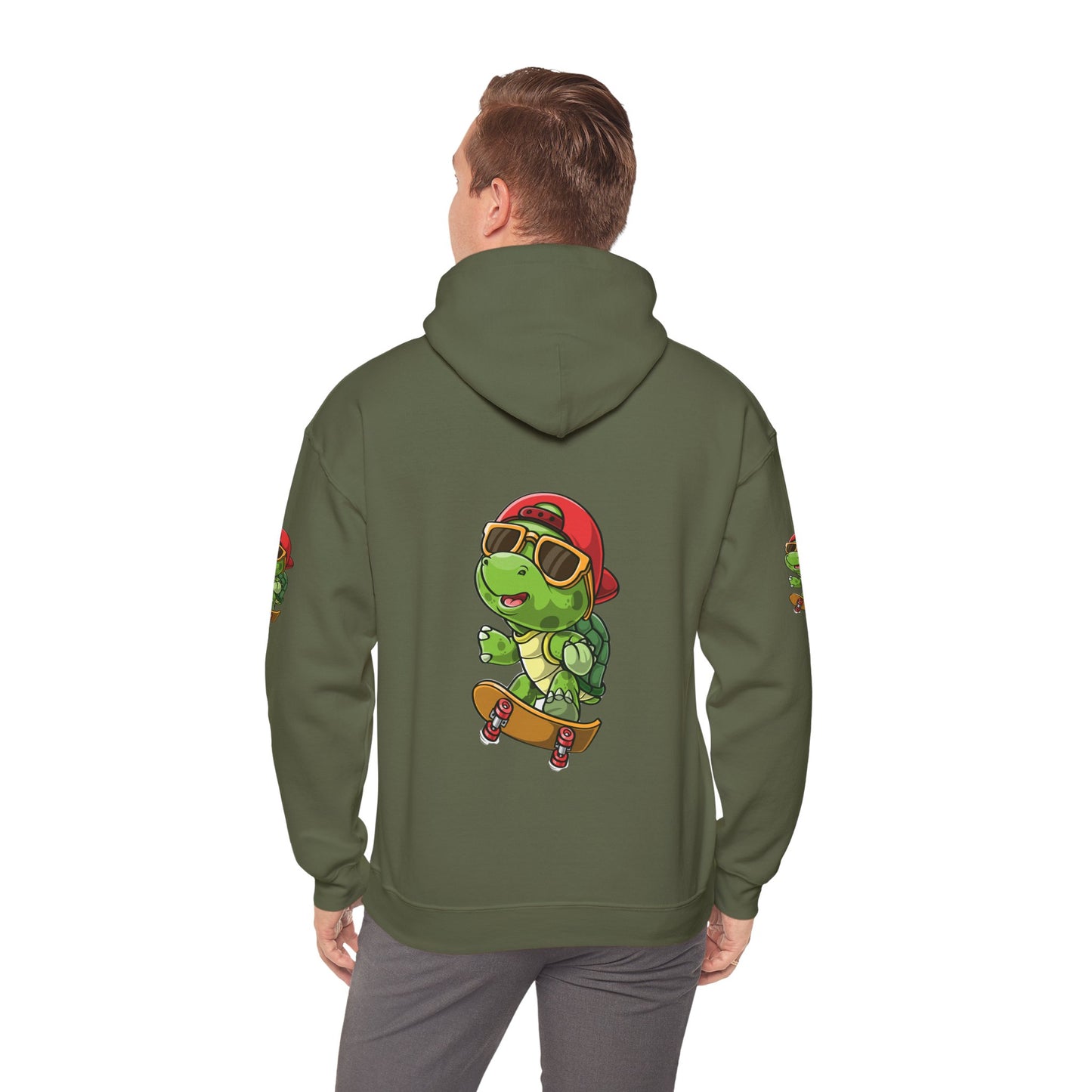Princess Grace Cool Skateboarding Turtle Unisex Hoodie Fun and Stylish