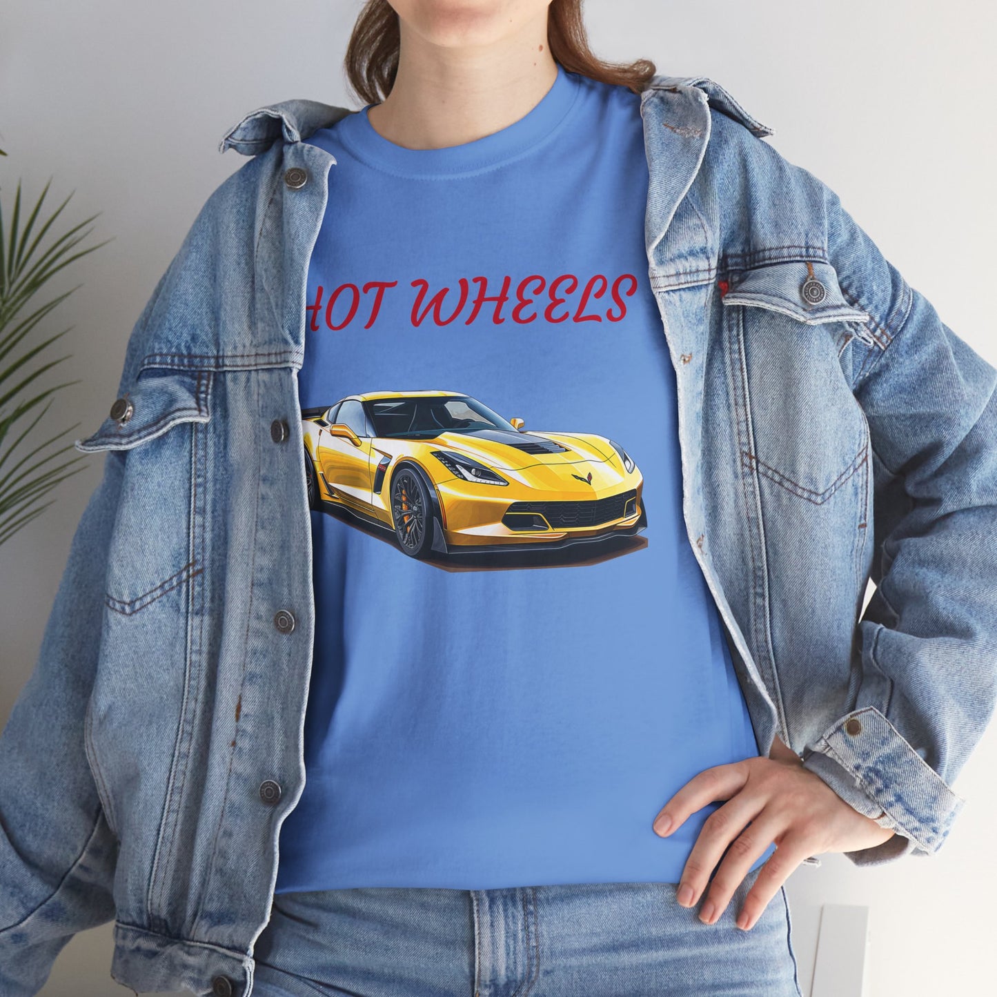 Princess Grace Hot Wheels Unisex Heavy Cotton Tee Sports Car Graphic T-Shirt