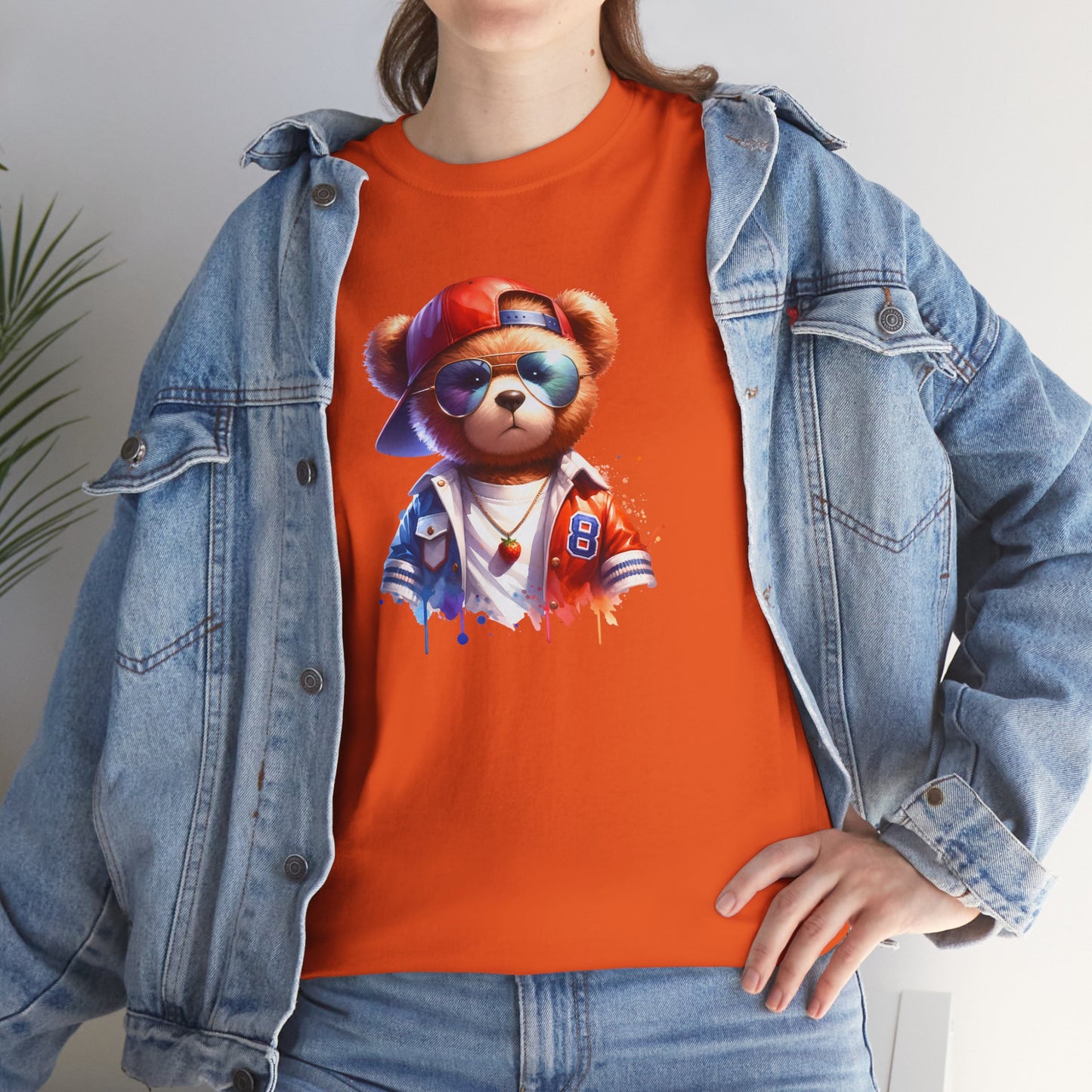 Princess Grace Cool Bear Graphic Unisex Heavy Cotton Tee
