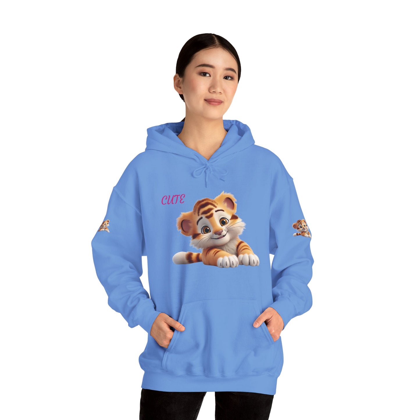 Princess Grace Cute Tiger Design Unisex Heavy Blend Hooded Sweatshirt