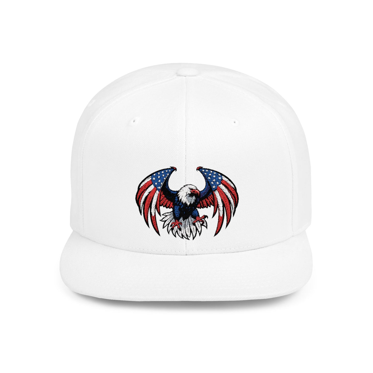 Princess Grace Patriotic Eagle Flat Bill Snapback Hat