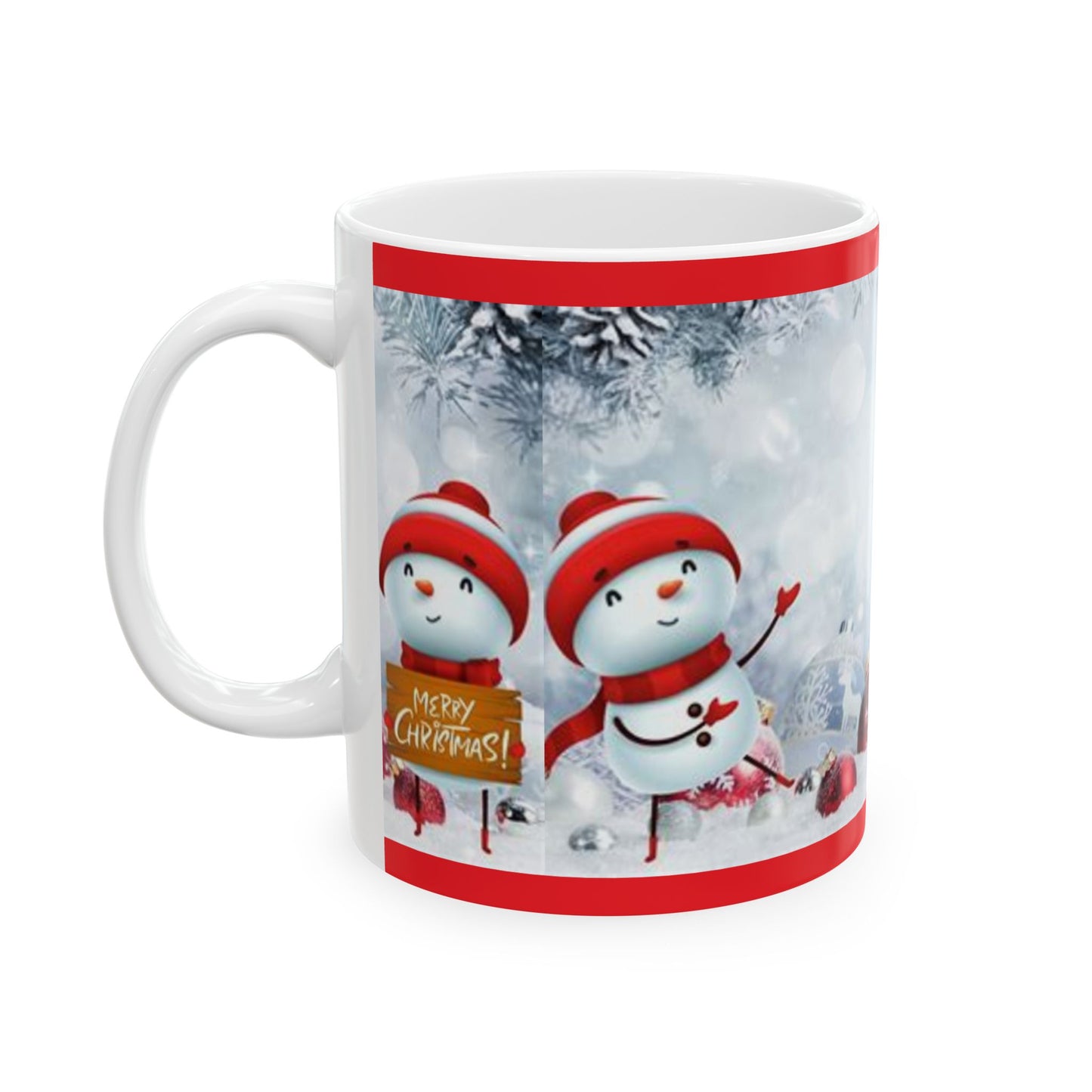 Princess Grace Festive Snowman Ceramic Mug 11oz & 15oz Perfect Christmas Gift