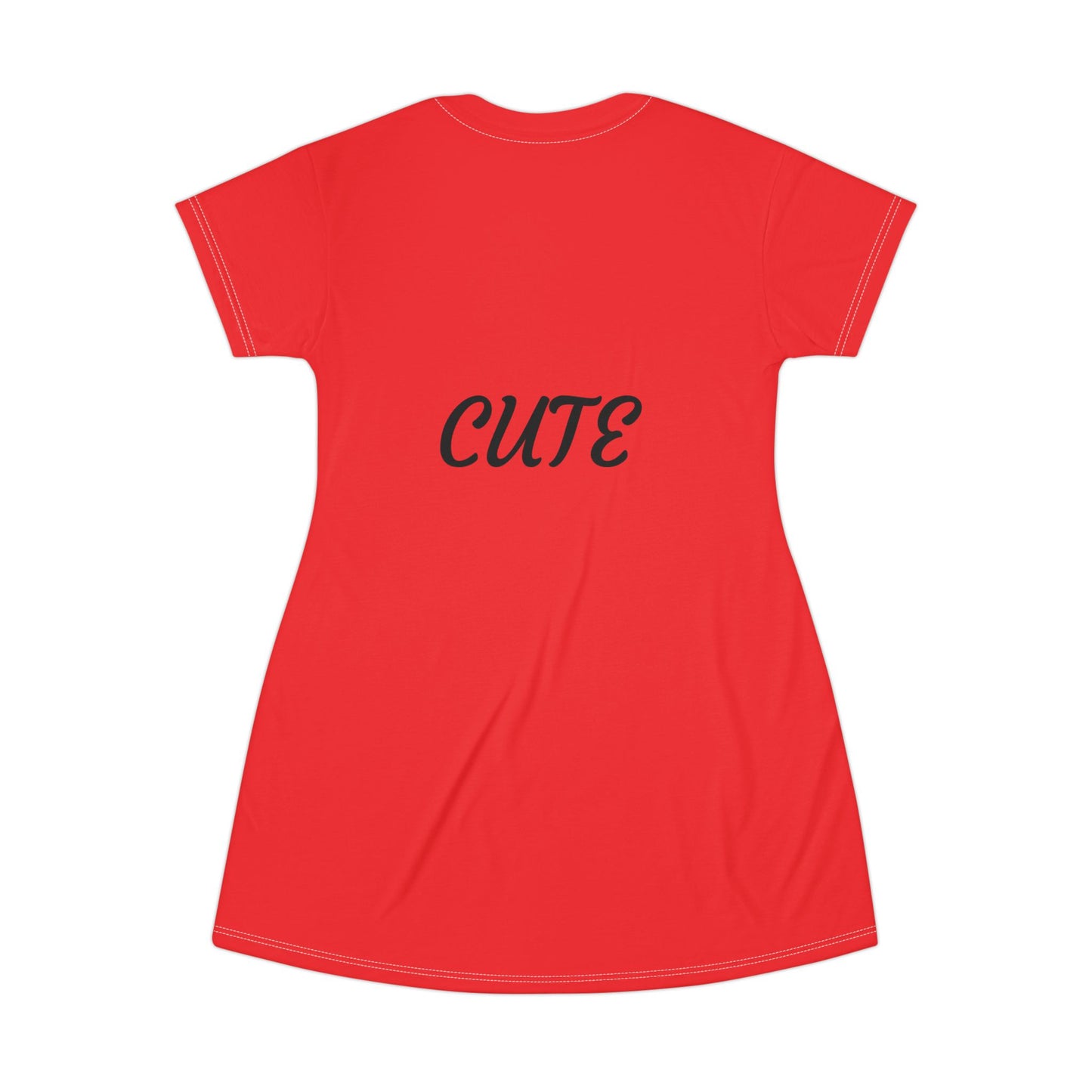 Princess Grace Cute Bear Graphic T-Shirt Dress Fun and Playful Summer Fashion
