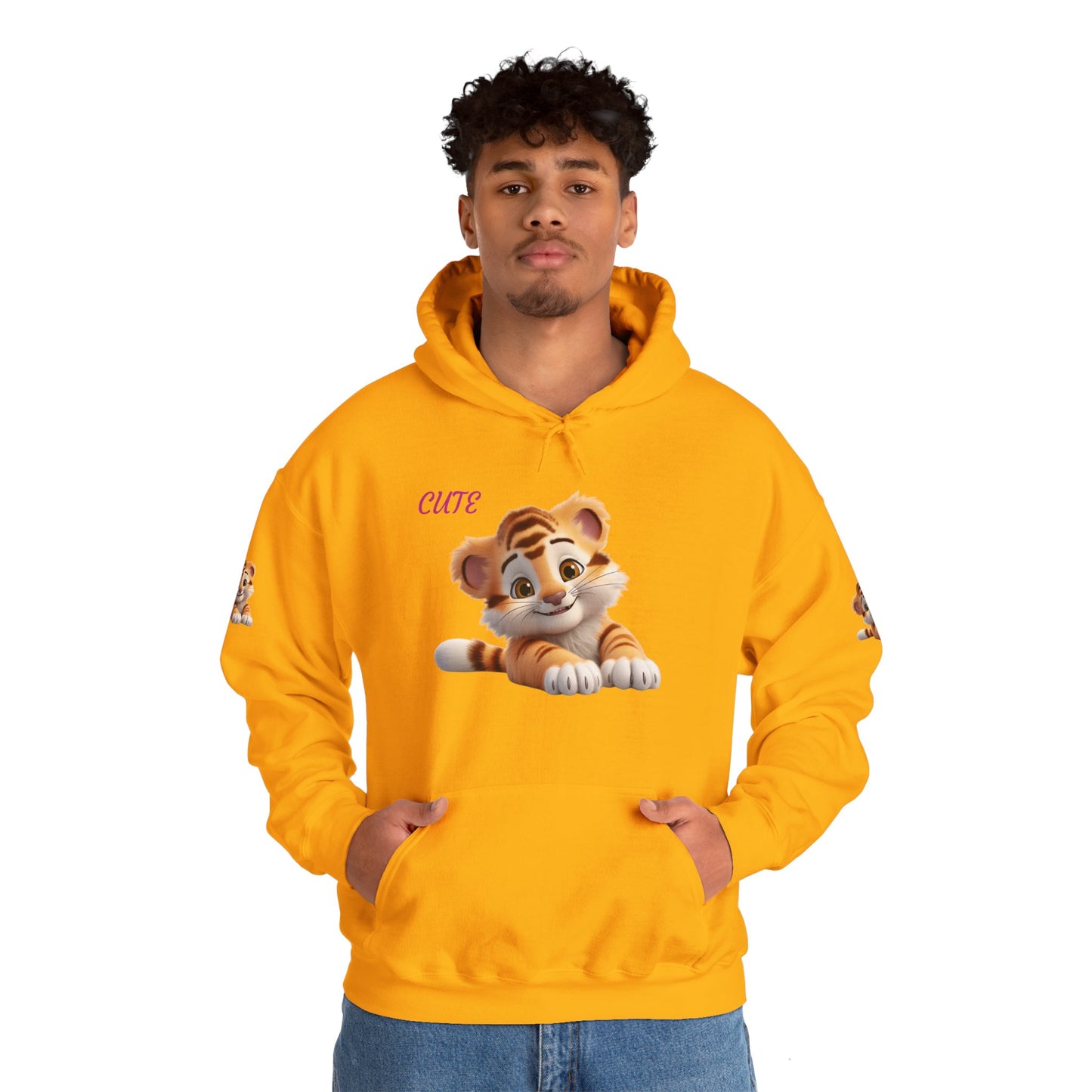 Princess Grace Cute Tiger Design Unisex Heavy Blend Hooded Sweatshirt