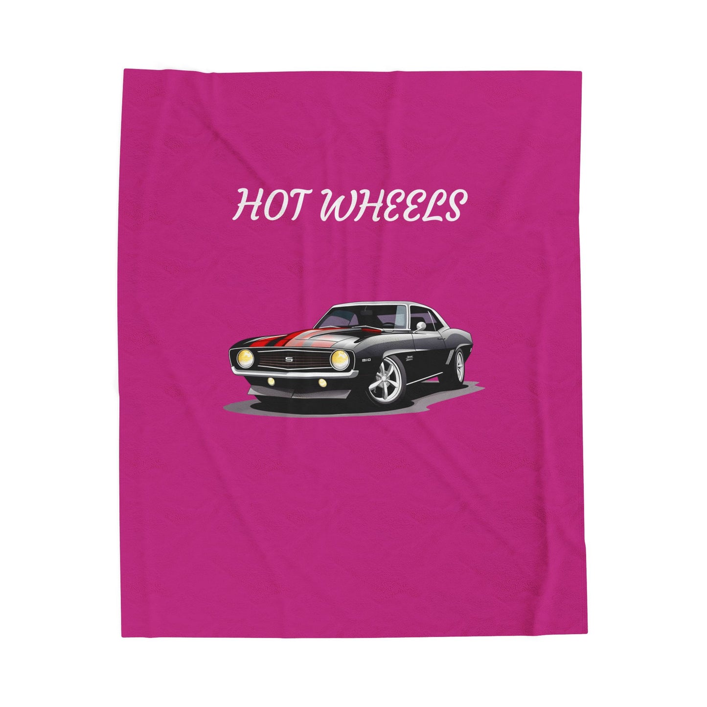 Princess Grace Hot Wheels Velveteen Plush Blanket Cozy Car Themed Throw for Auto Enthusiasts