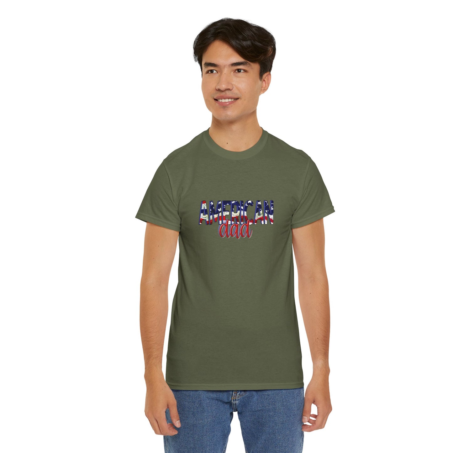 Princess Grace Patriotic American Dad Tee Unisex Heavy Cotton T-Shirt