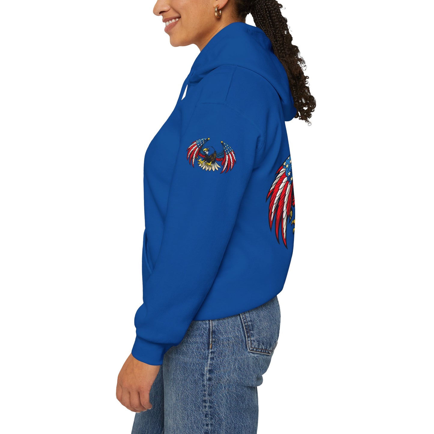 Princess Grace American Eagle Emblem Patriotic Unisex Hoodie