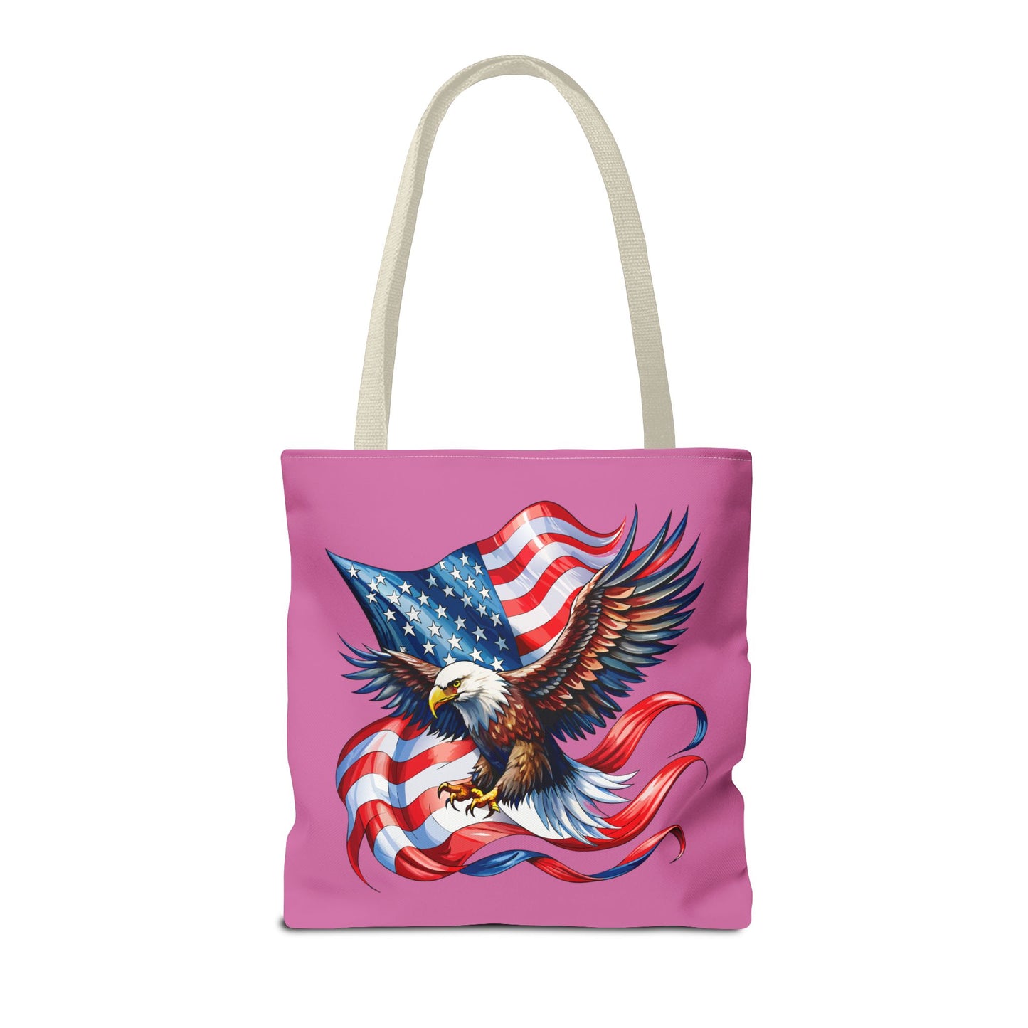 Princess Grace Patriotic Eagle Tote Bag American Flag Design for Independence Day and Everyday Use