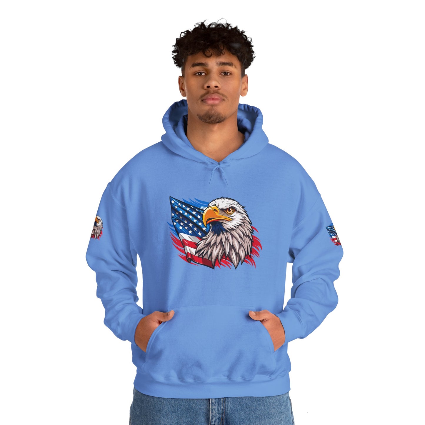 Princess Grace Patriotic Eagle Unisex Heavy Blend Hoodie