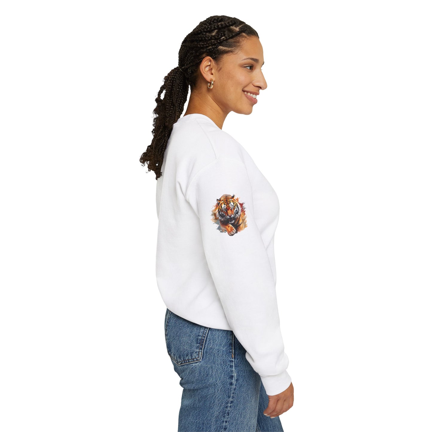 Princess Grace Majestic Tiger Unisex Heavy Blend Crewneck Sweatshirt