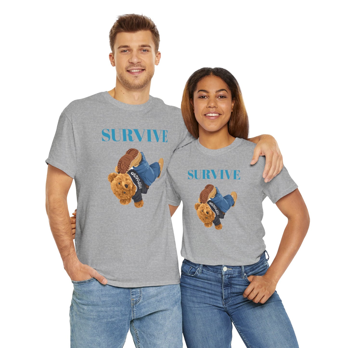 Princess Grace Survive Graphic Unisex Heavy Cotton Tee