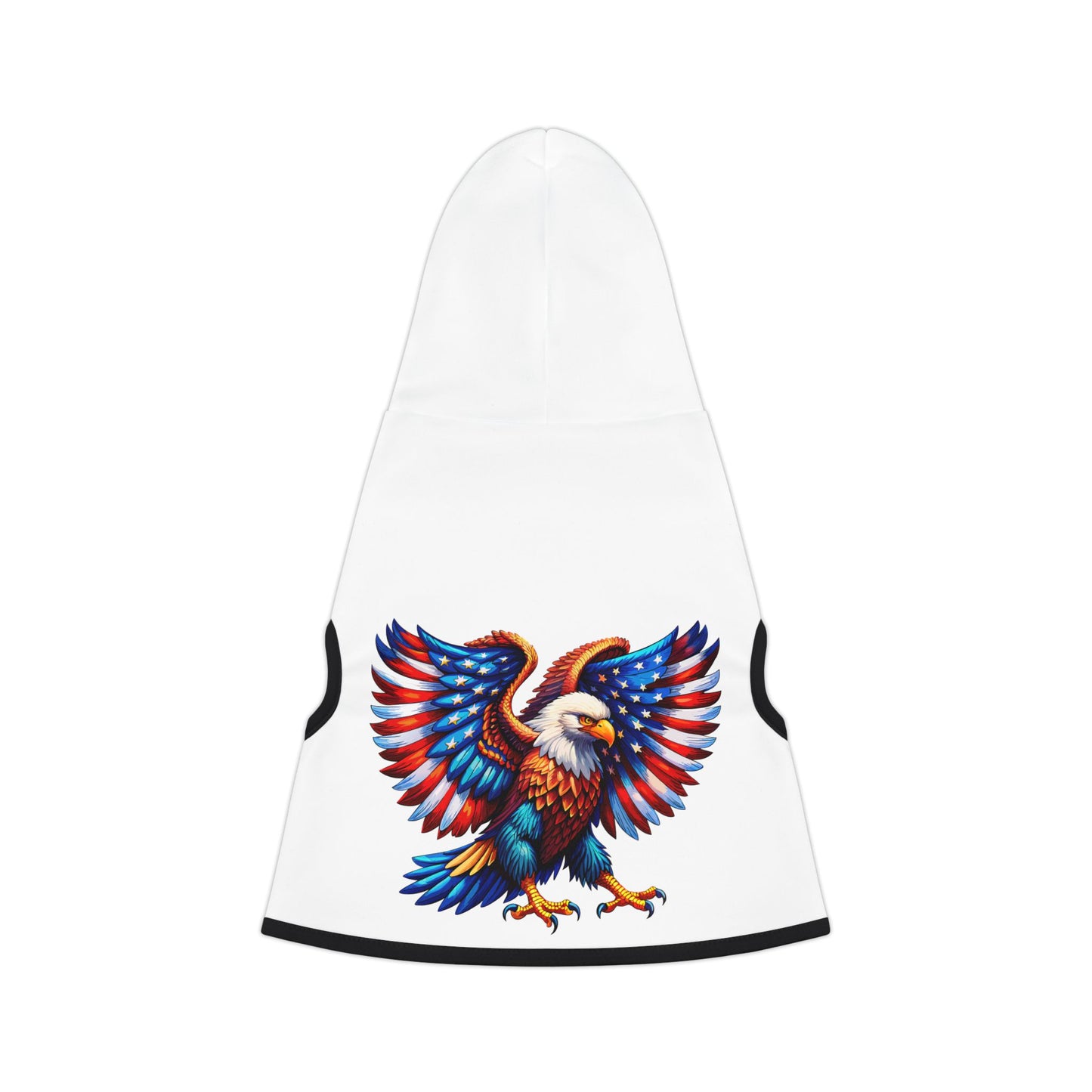 Princess Grace Patriotic Eagle Pet Hoodie Cozy Costume for Furry Friends