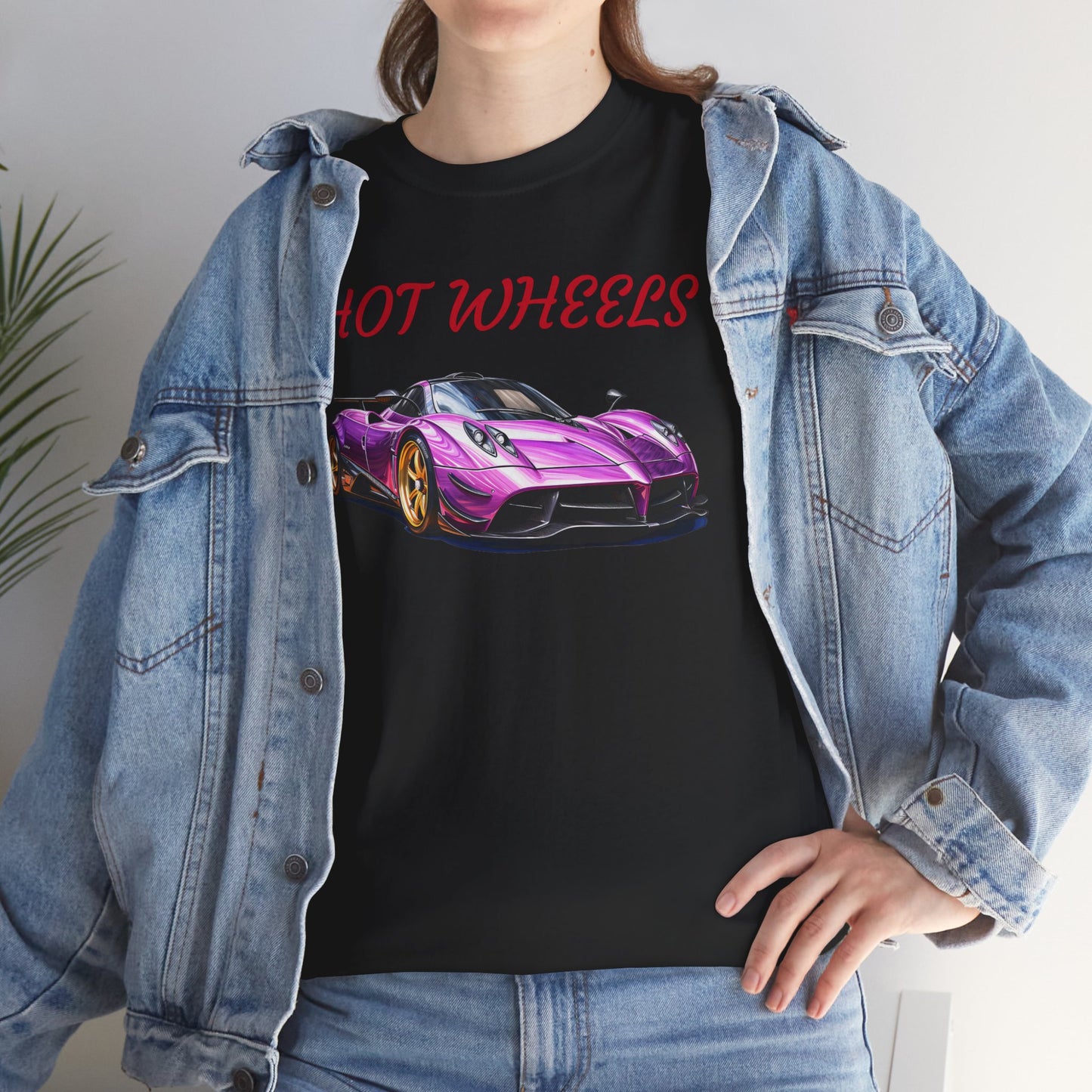 Princess Grace Hot Wheels Unisex Heavy Cotton Tee Retro Car Graphic T-Shirt for Auto Enthusiasts
