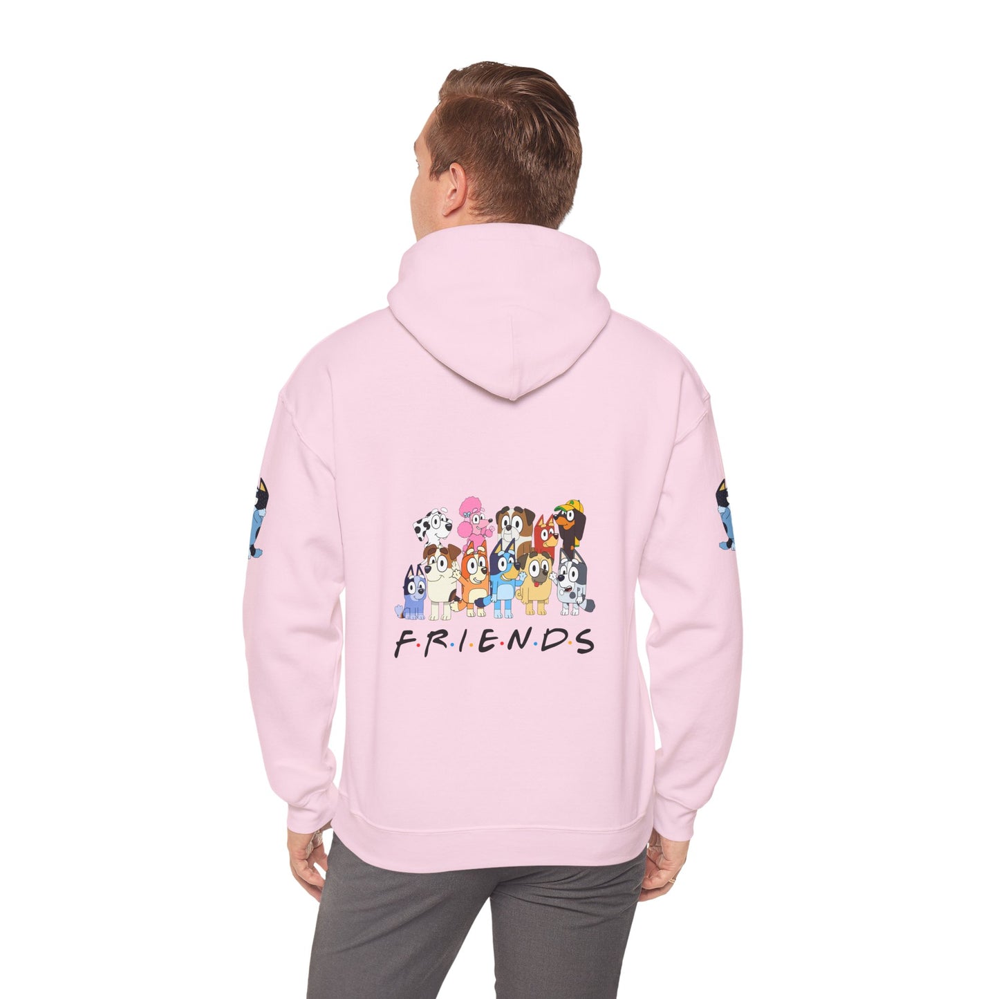 Princess Grace Bluey Unisex Heavy Blend Hooded Sweatshirt 'Friends' Cartoon Design