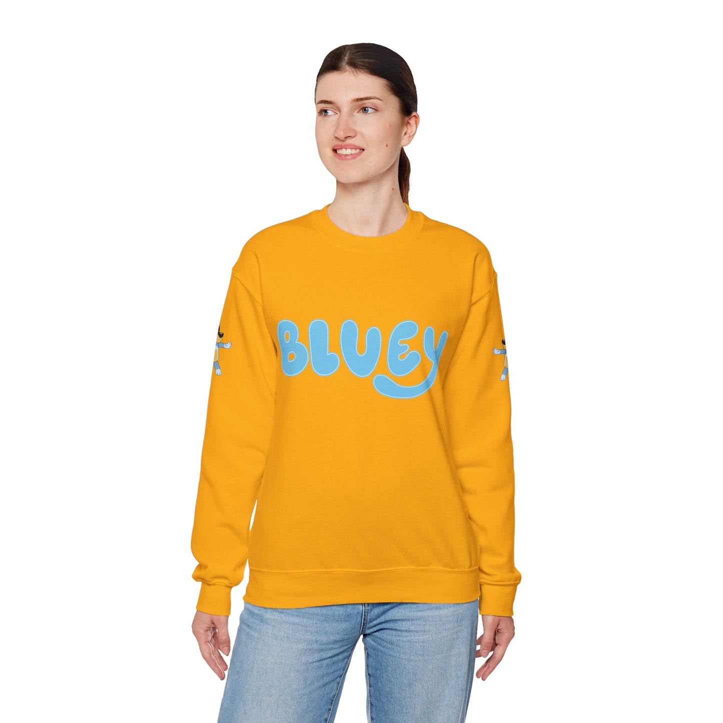 Princess Grace Bluey Unisex Crewneck Sweatshirt Cozy Cartoon Apparel for Kids and Adults