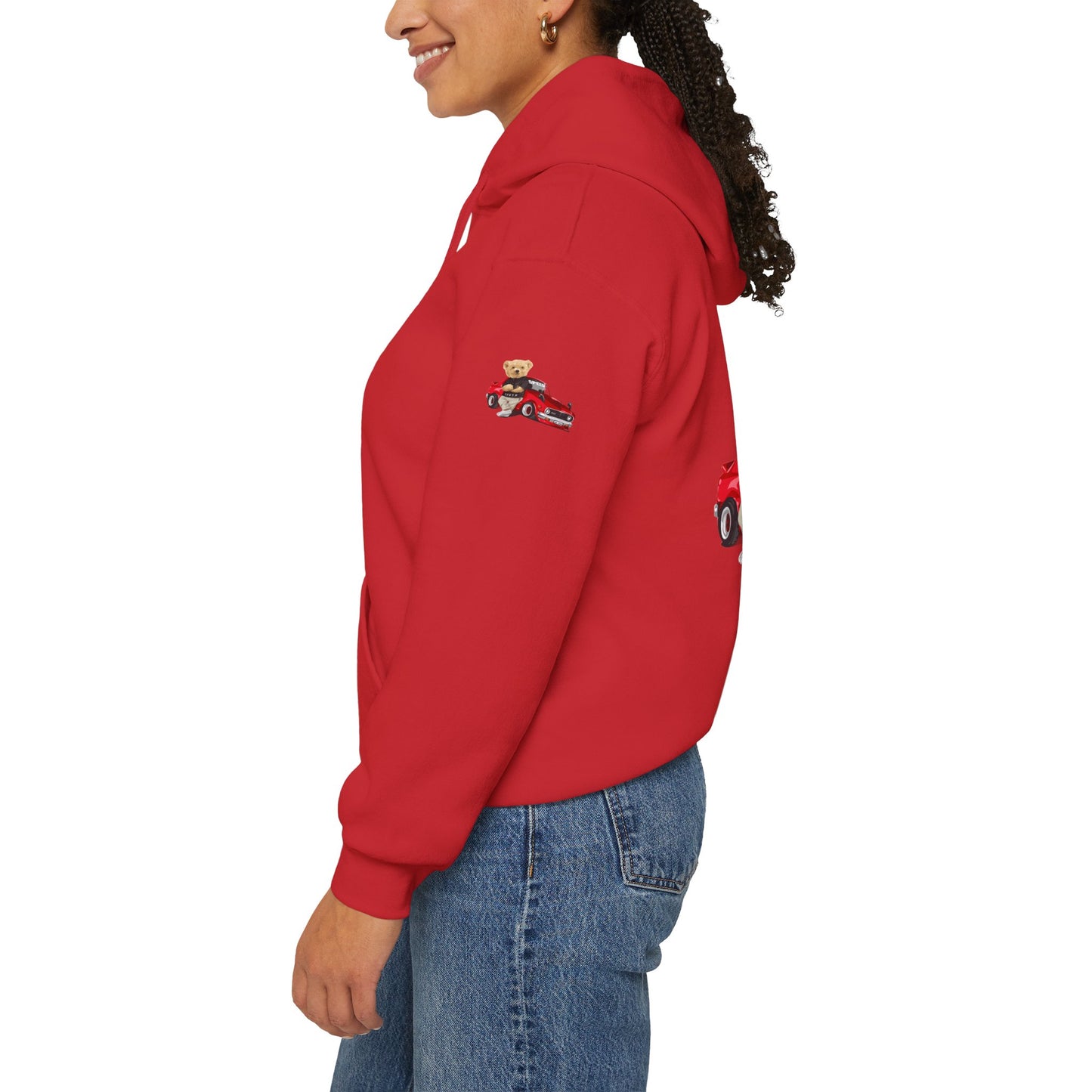 Princess Grace Vintage Bear Car Hoodie Fun Unisex Sweatshirt for Auto Lovers