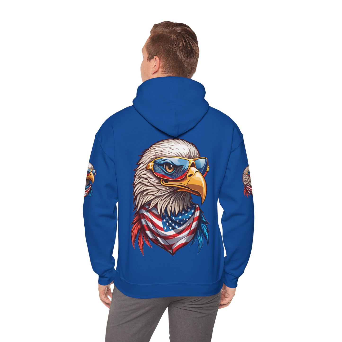 Princess Grace Patriotic American Eagle Hoodie Unisex Heavy Blend Sweatshirt