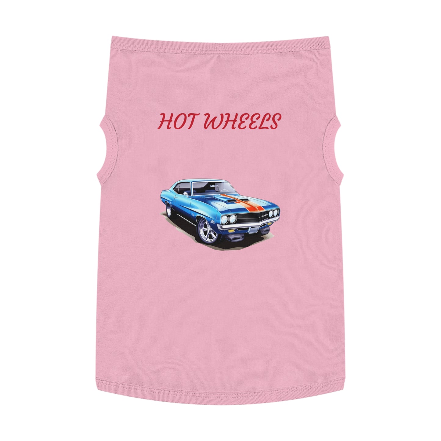 Princess Grace Retro Hot Wheels Pet Tank Top Stylish Dog Apparel for Car Lovers