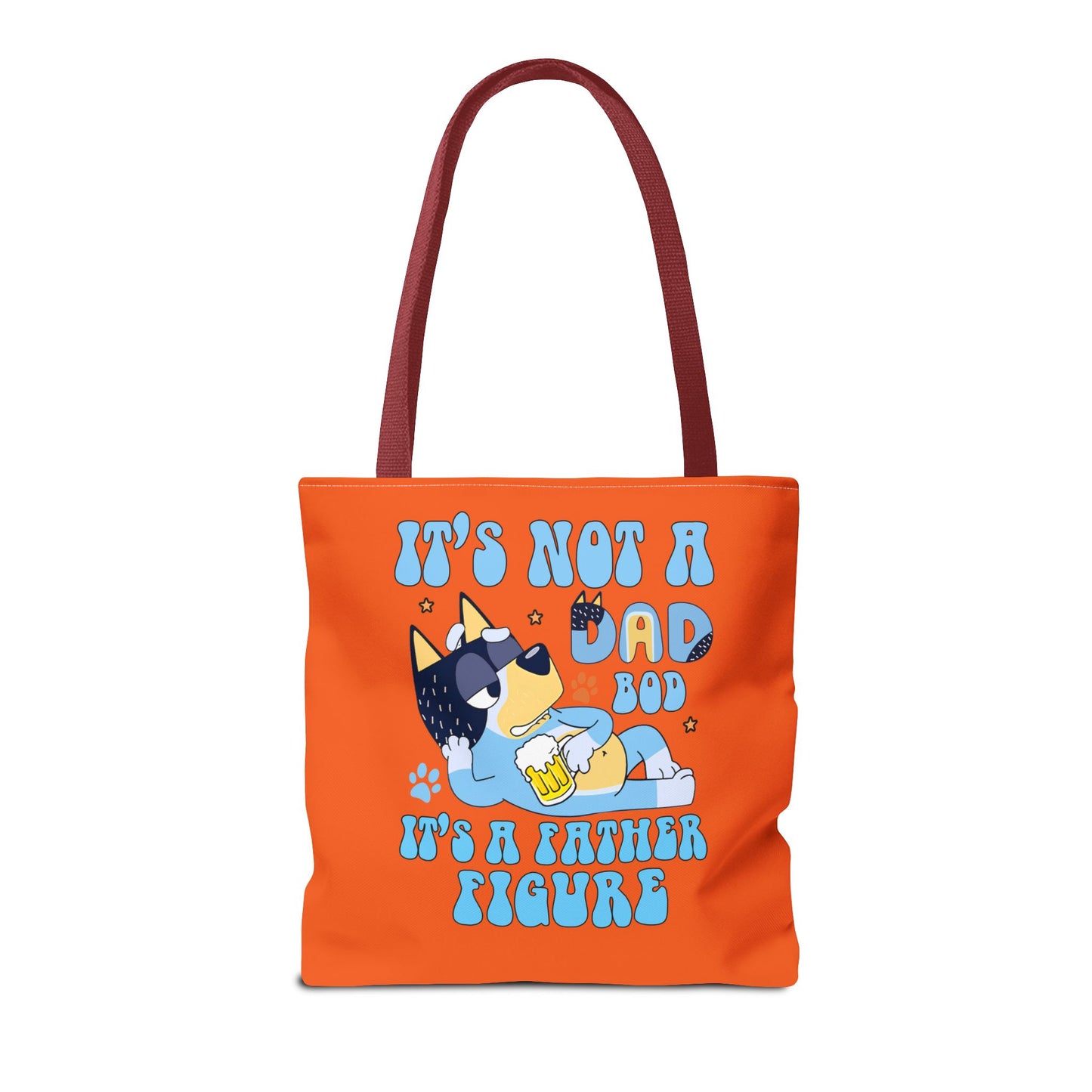 Princess Grace Humorous Dad Tote Bag "It's Not a Dad Bod, It's a Father Figure"