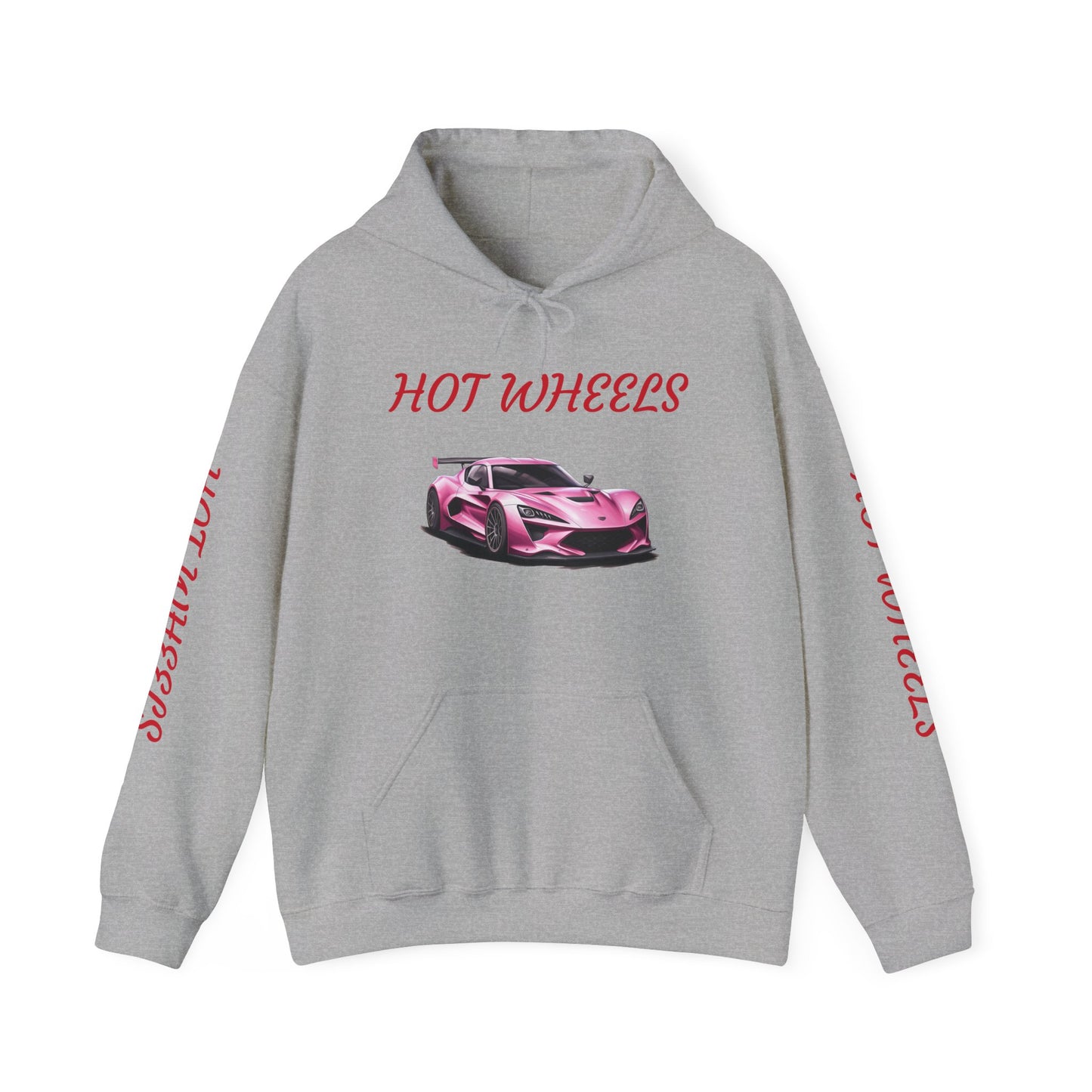 Princess Grace Hot Wheels Unisex Hoodie Stylish Pink Racing Car Design